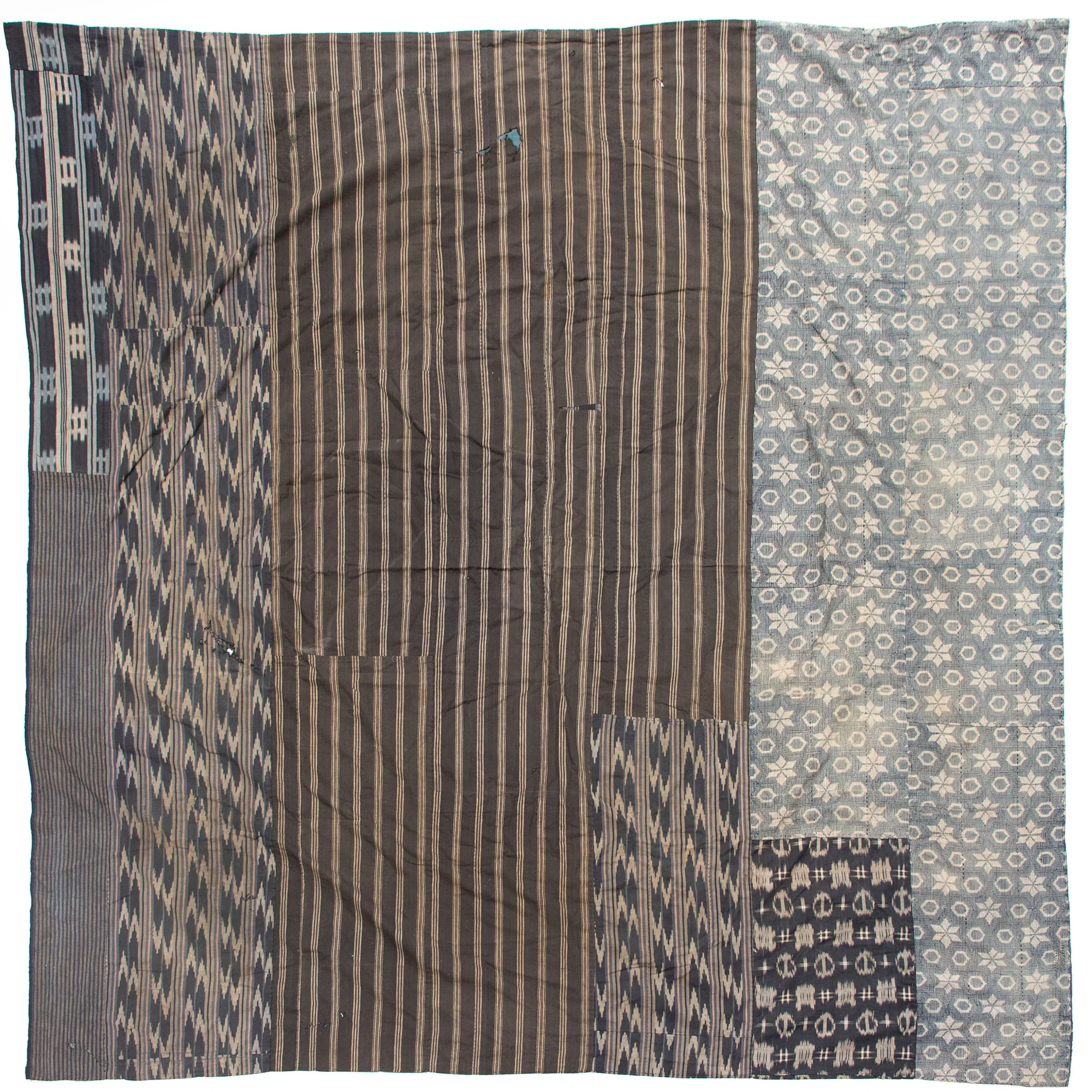 Katazome & Shima Blanket | Japanese Stencil Resisted Indigo Dyed Cotton
