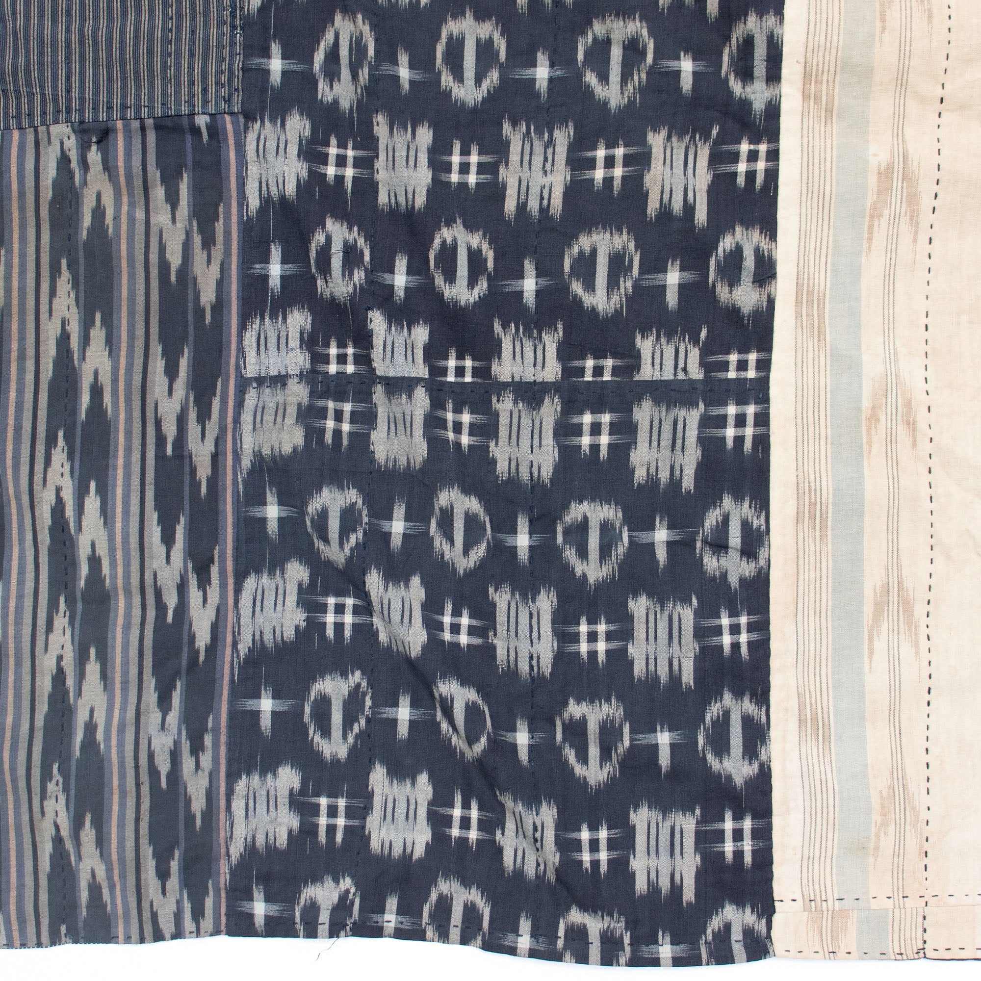 Katazome & Shima Blanket | Japanese Stencil Resisted Indigo Dyed Cotton - Image 3