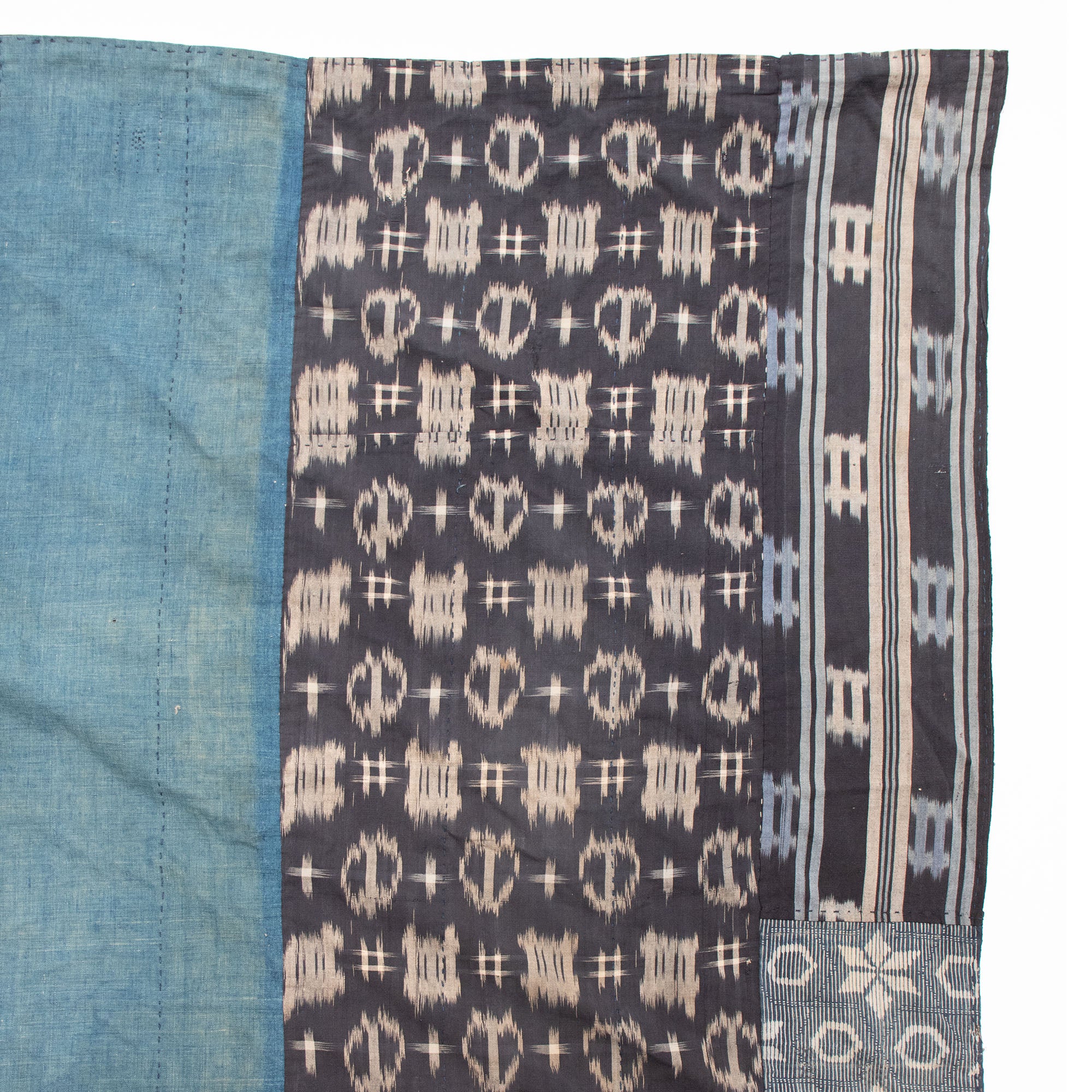 Katazome & Shima Blanket | Japanese Stencil Resisted Indigo Dyed Cotton - Image 5