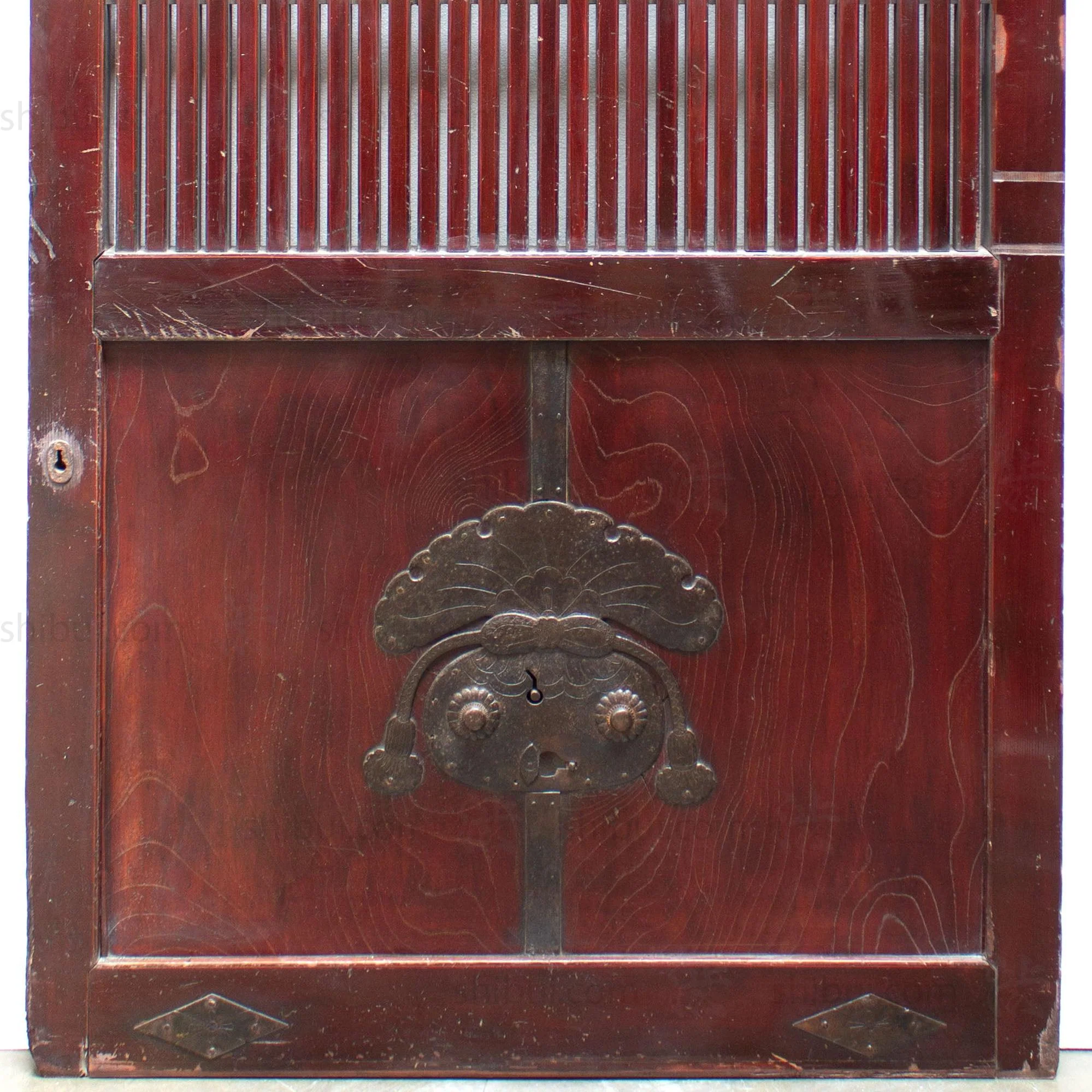 Keyaki Kura Door | Japanese Elm Summer Storehouse Door | Japanese Architectural Décor - Image 3