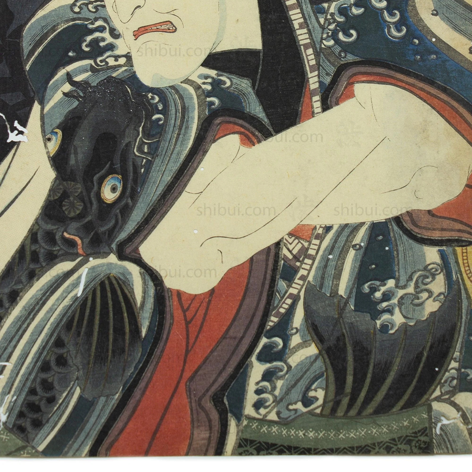 Koi Kimono|  Actor Print | Japanese Wood Block Print - Image 2