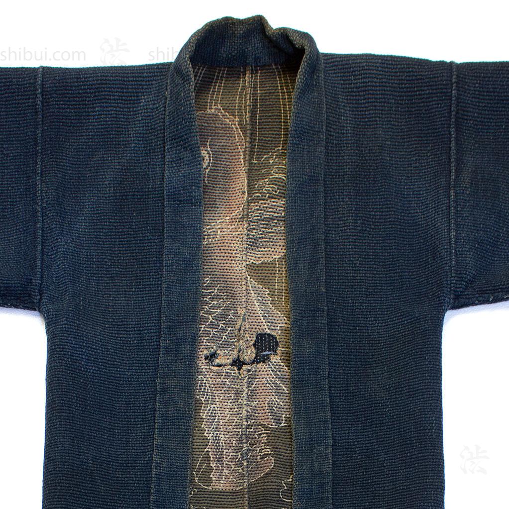 Koi Tsutsugaki Hanten Antique Fireman's Coat - Image 15