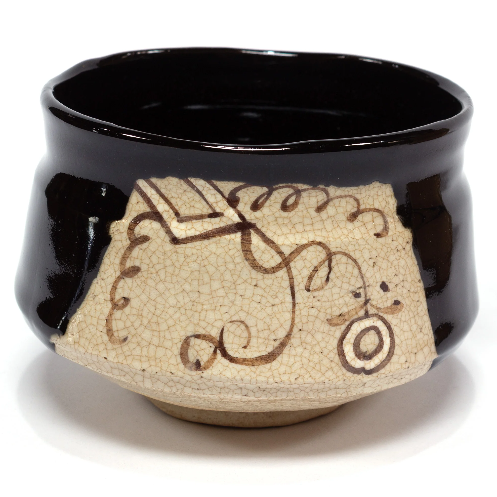 Kuro-Oribe Ware Chawan | Japanese Tea Bowl