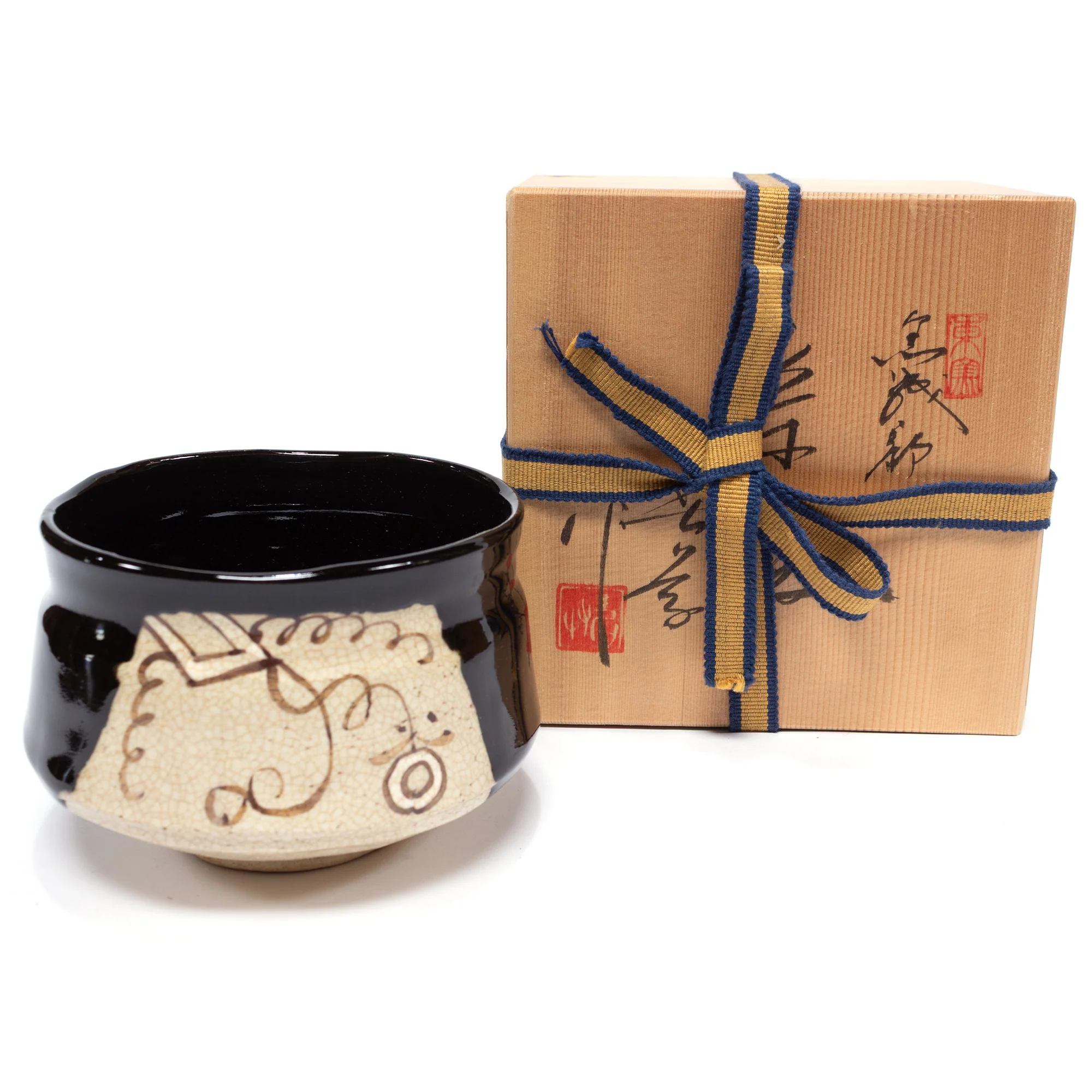 Kuro-Oribe Ware Chawan | Japanese Tea Bowl - Image 7