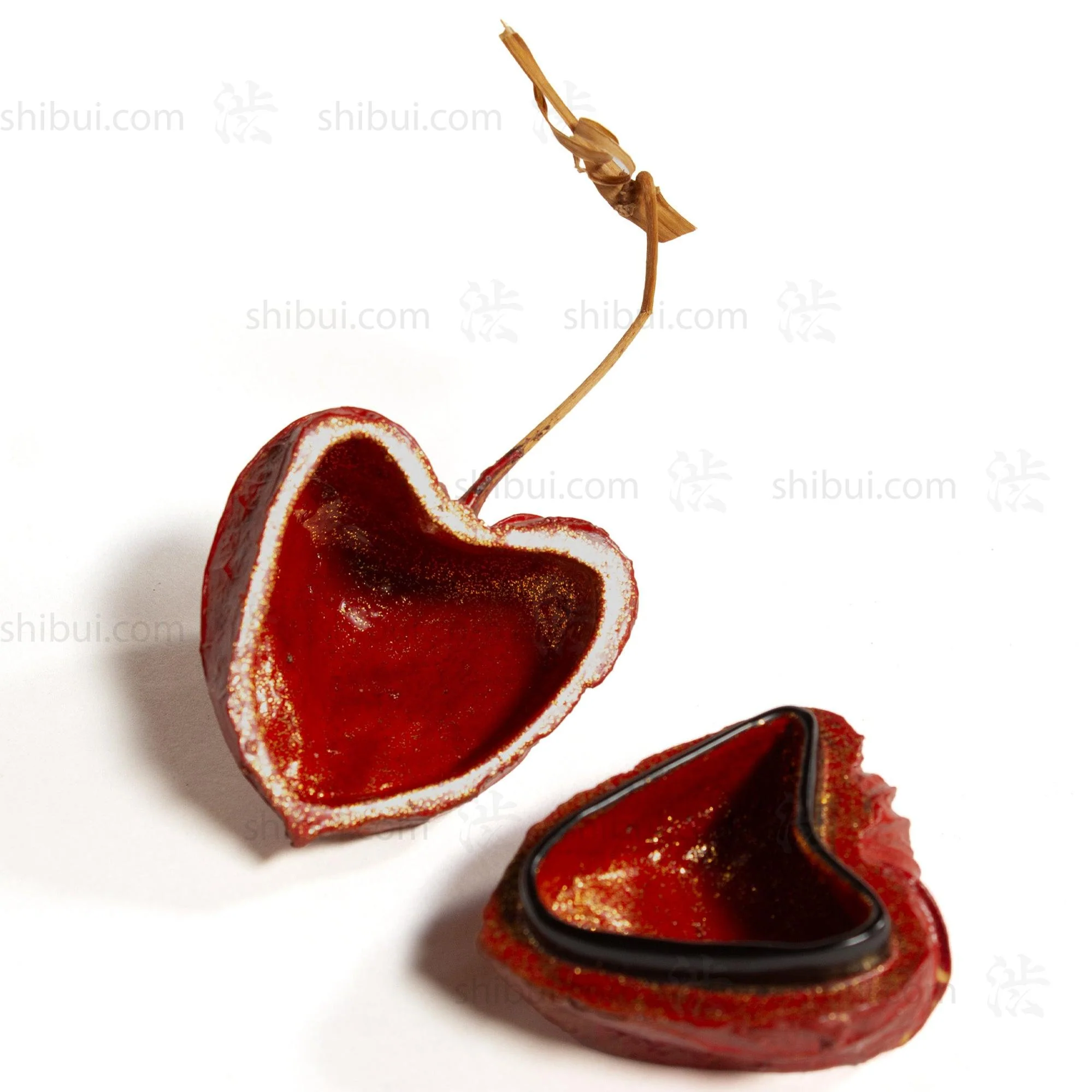 Lacquered Chinese Lantern Kogo  | Japanese Incense Storage Container - Image 6