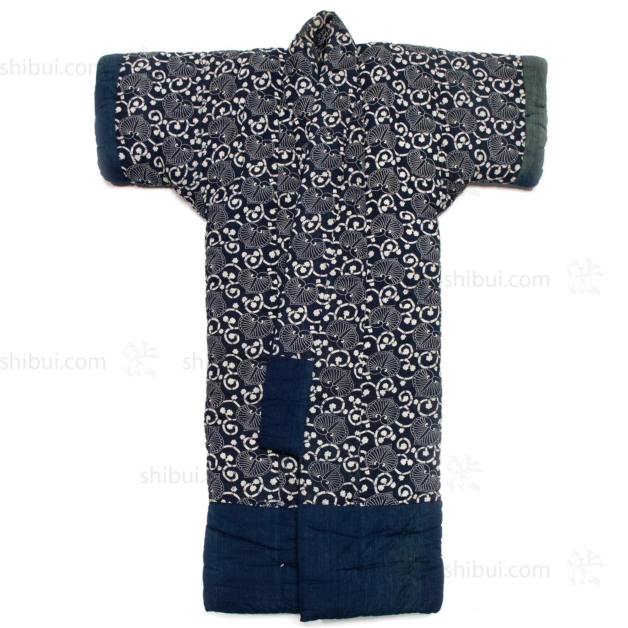 Large Japanese Indigo Cotton Katazome Yogi - Image 2