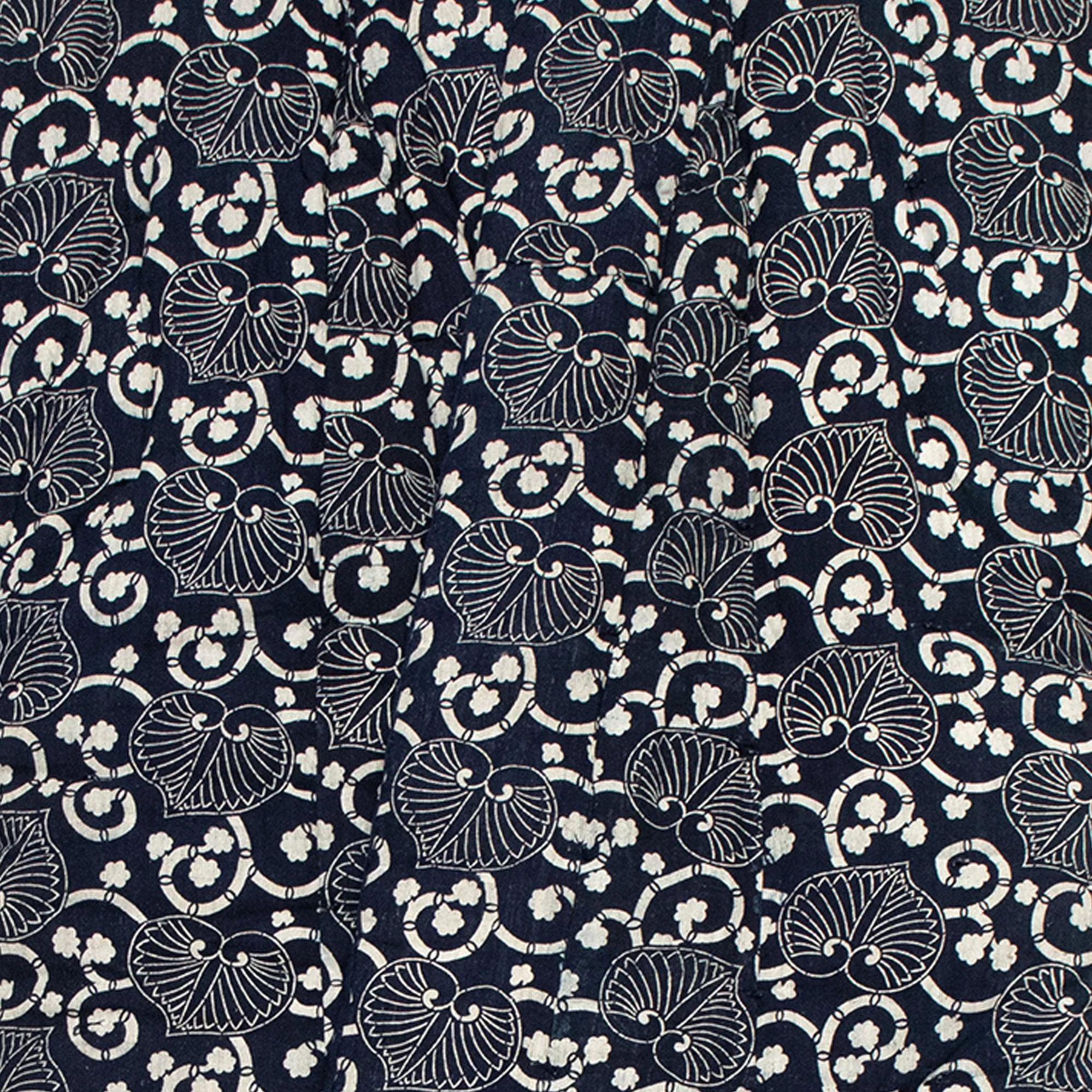 Large Japanese Indigo Cotton Katazome Yogi - Image 4