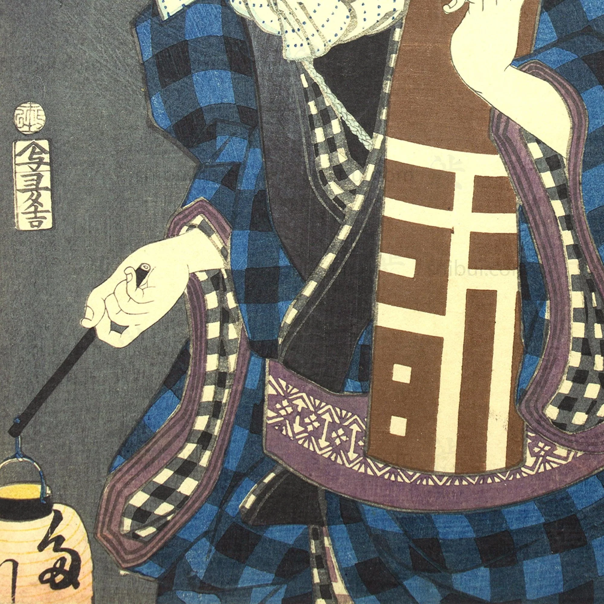 Heroes Together at the Tori-no-machi Festival | Antique Japanese Wood Block Print - Image 3