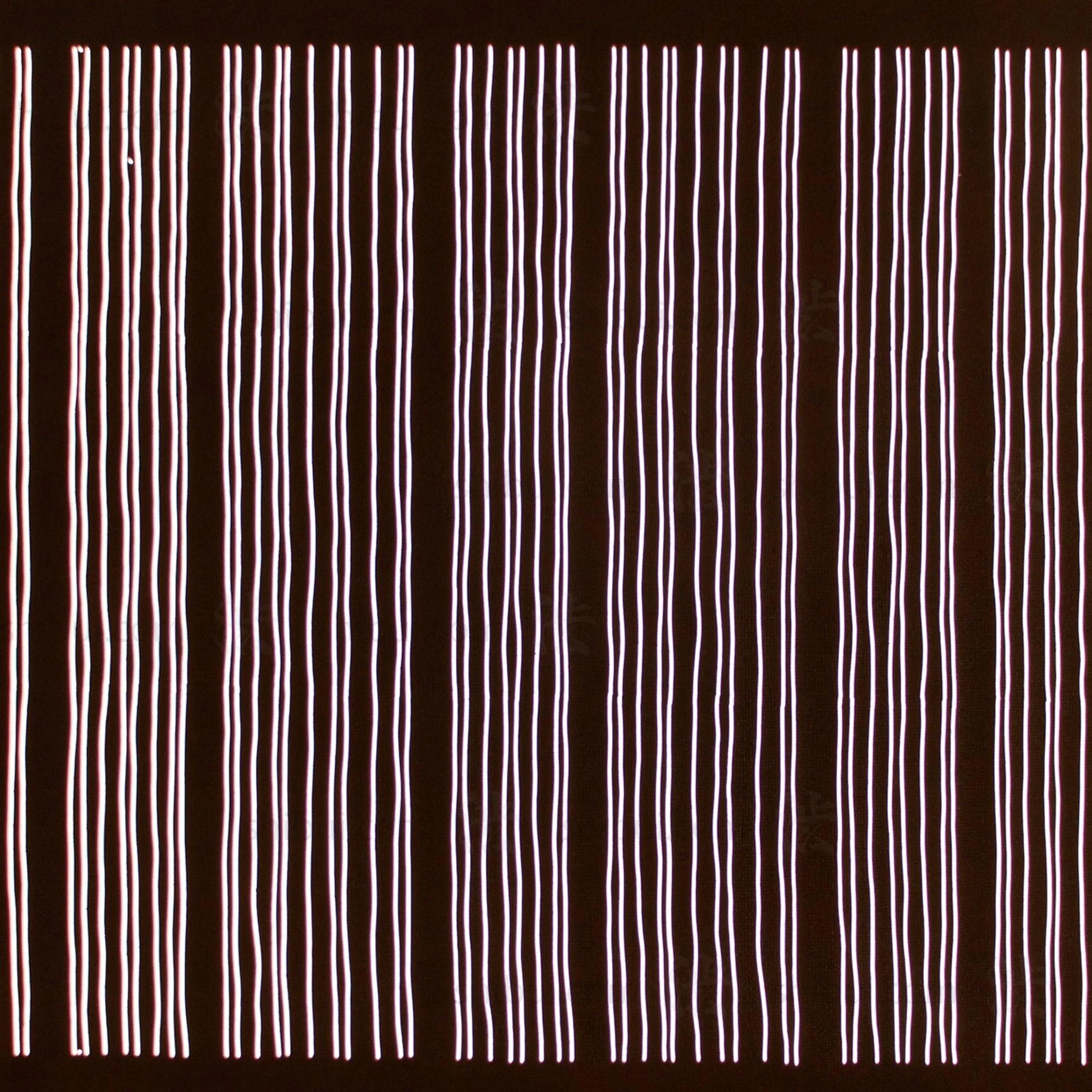 Set of 3 Line Motif Katagami | Japanese Lacquered Paper Stencil - Image 2