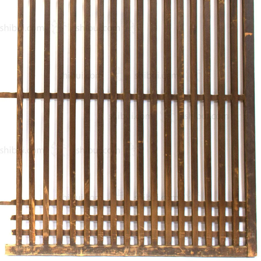 Pair of Machiya Exterior Panels | Japanese Cedar Architectural Panel | Screen - Image 10