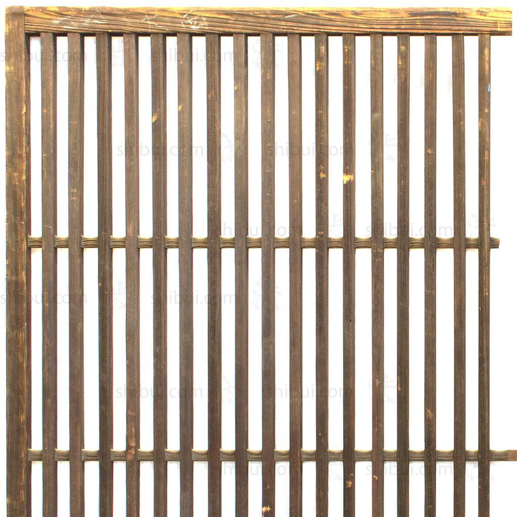 Pair of Machiya Exterior Panels | Japanese Cedar Architectural Panel | Screen - Image 3