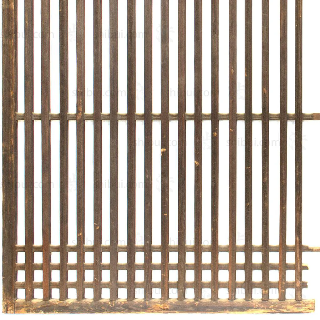 Pair of Machiya Exterior Panels | Japanese Cedar Architectural Panel | Screen - Image 4