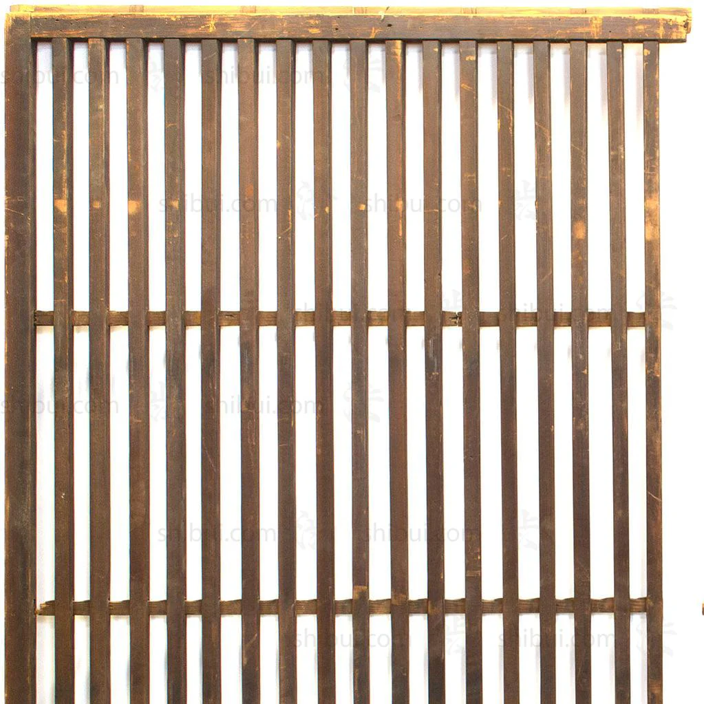 Pair of Machiya Exterior Panels | Japanese Cedar Architectural Panel | Screen - Image 7
