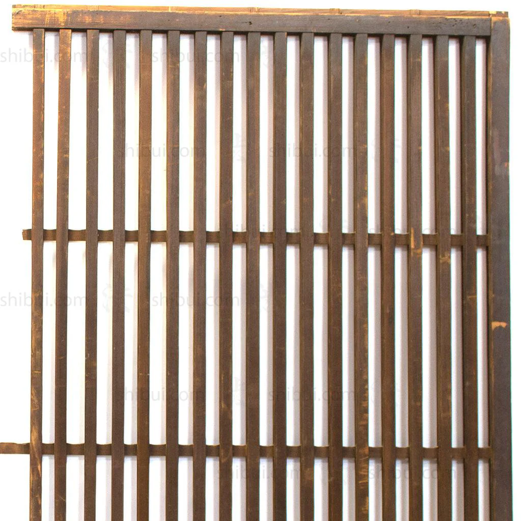 Pair of Machiya Exterior Panels | Japanese Cedar Architectural Panel | Screen - Image 9