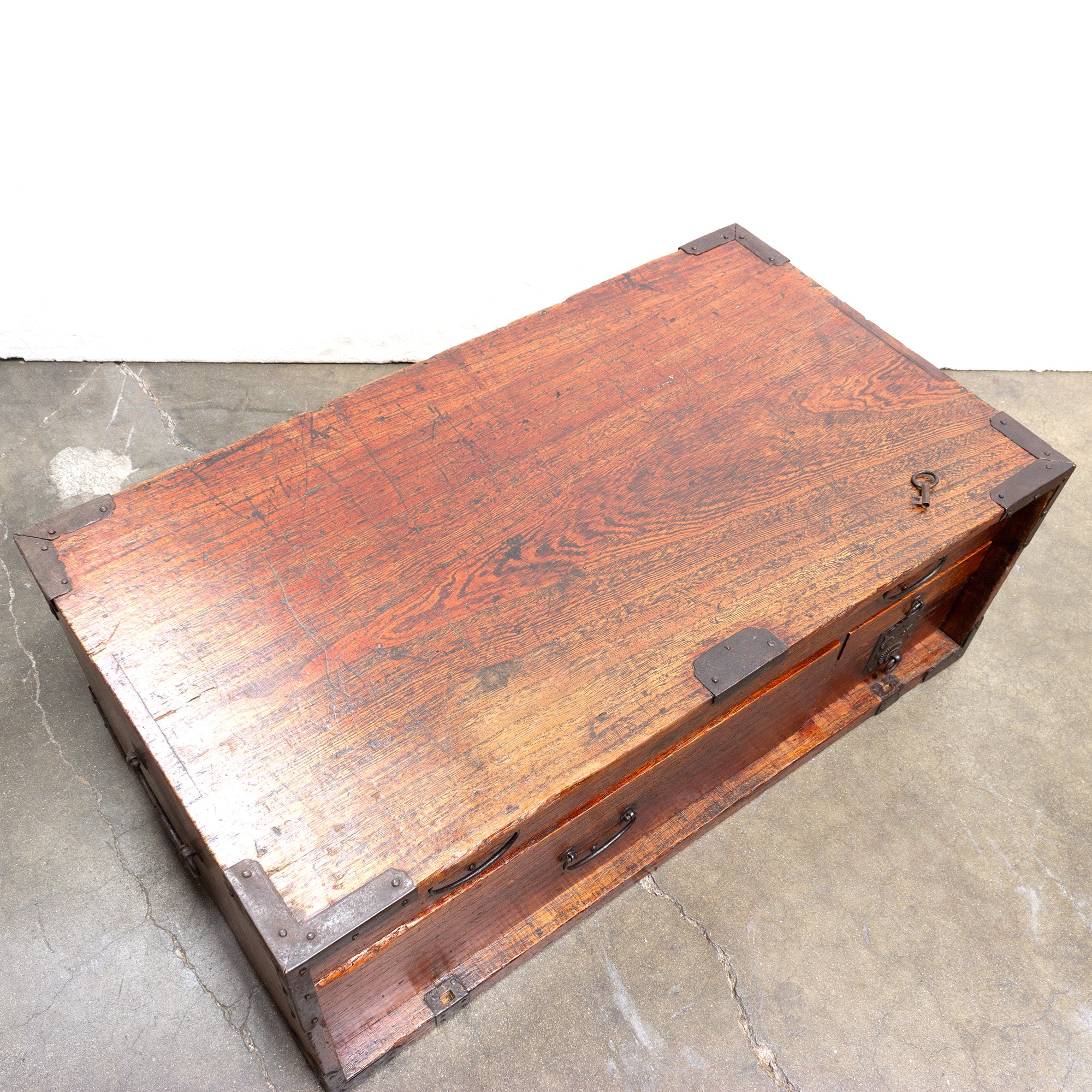 Maebako | Antique Japanese Sea Captians Desk - Image 3
