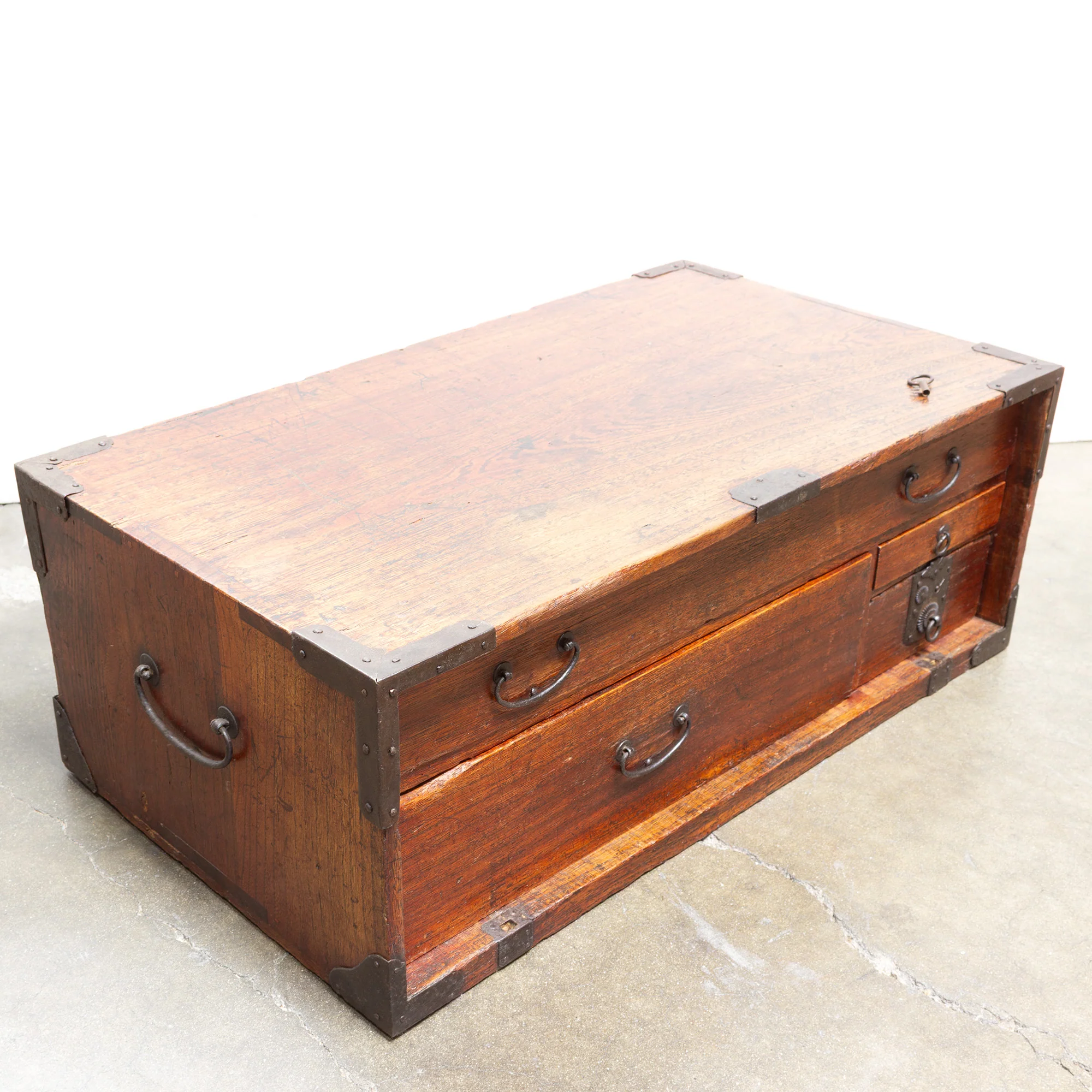 Maebako | Antique Japanese Sea Captians Desk - Image 4