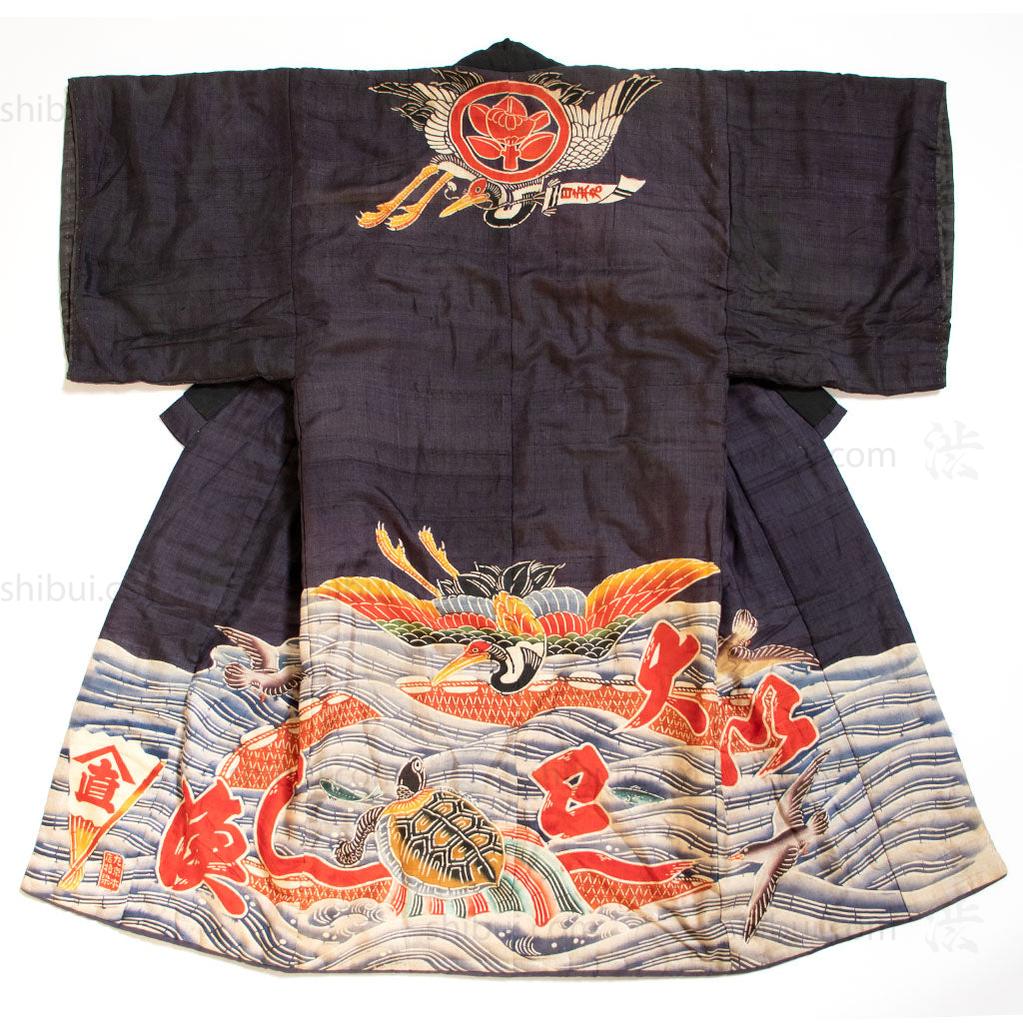 Maiwai Festival Coat for Fisherman with Maritime Motif Japanese Art - Image 3