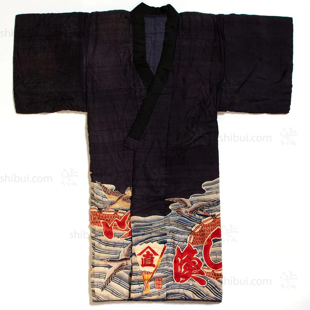 Maiwai Festival Coat for Fisherman with Maritime Motif Japanese Art - Image 4