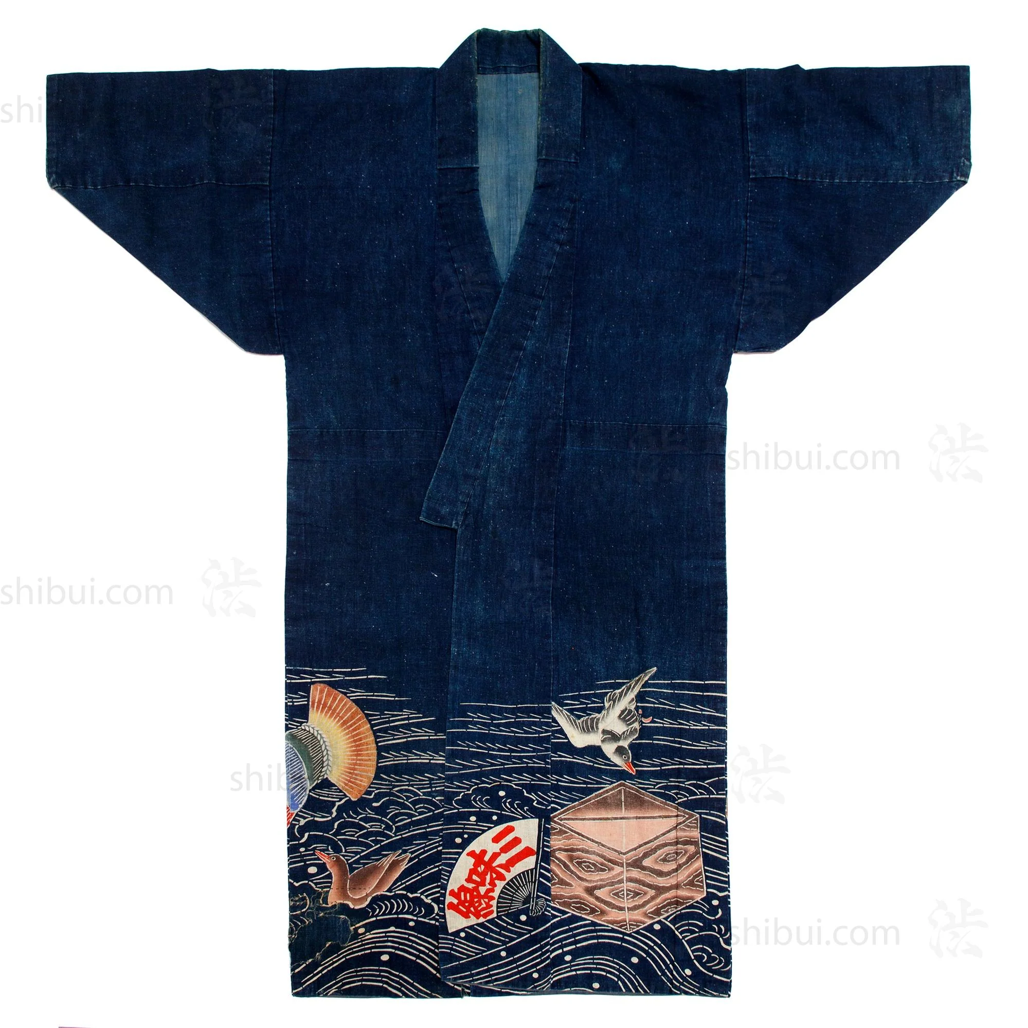 Maiwai Festival Coat for Fisherman with Maritime Motif Japanese Art - Image 5