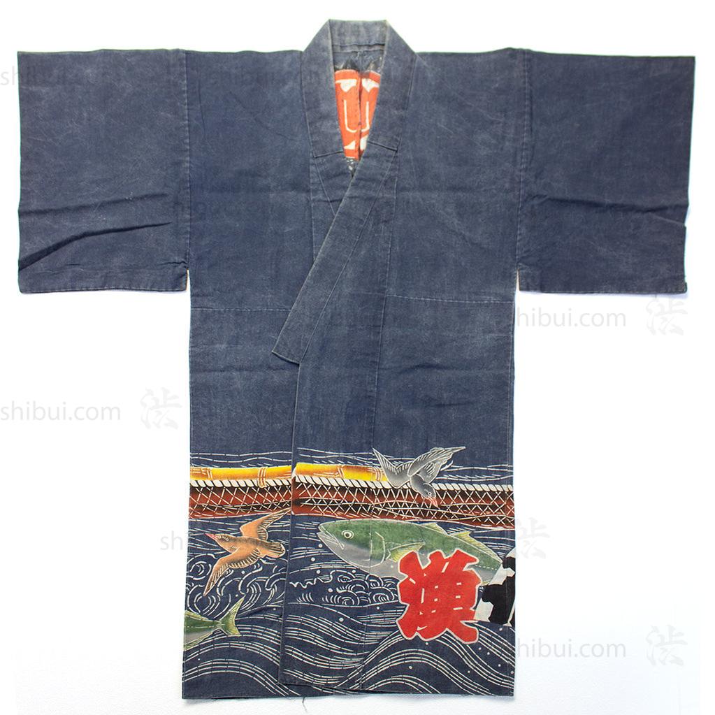 Maiwai Festival Coat for Fisherman with Maritime Motif Japanese Art - Image 6