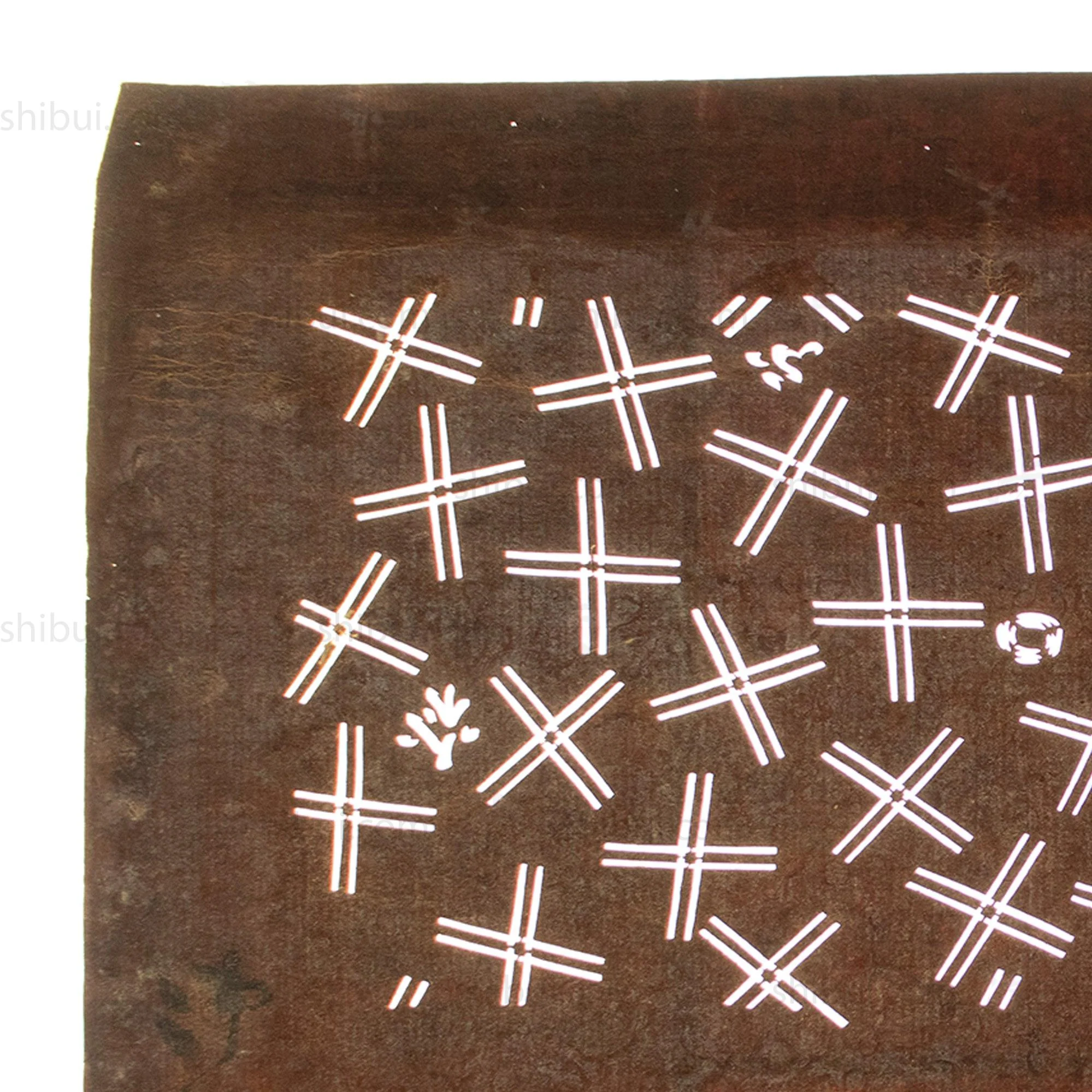 Meiji Hatch Katagami | Japanese Lacquered Paper Stencil - Image 3