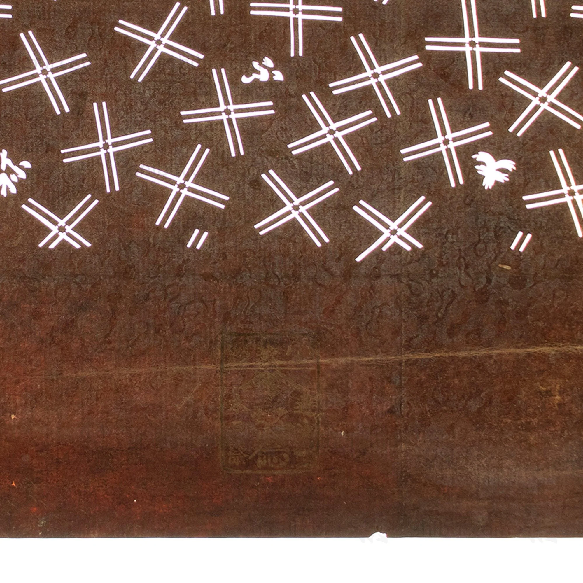 Meiji Hatch Katagami | Japanese Lacquered Paper Stencil - Image 5