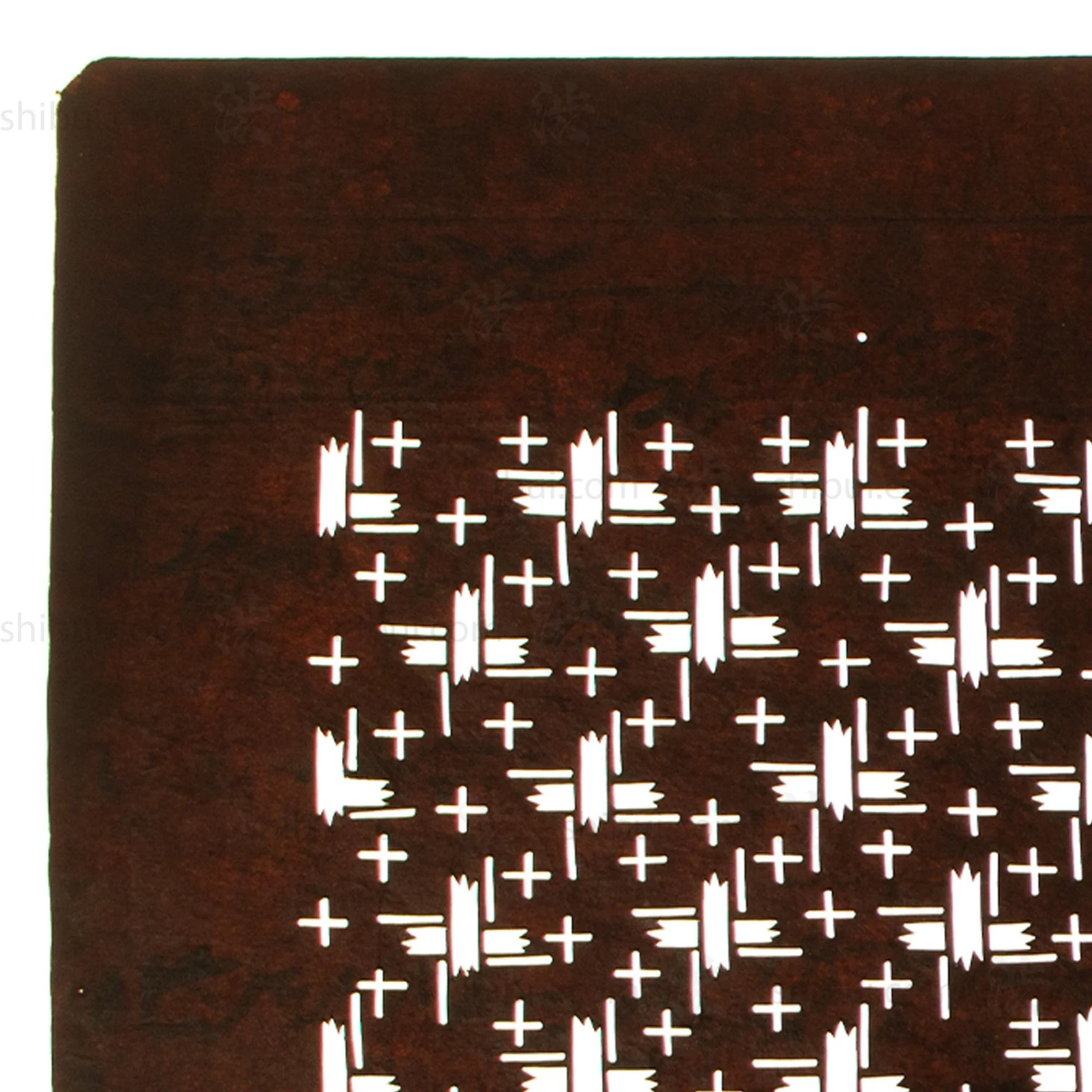 Meiji Kasuri Katagami | Japanese Lacquered Paper Stencil - Image 3