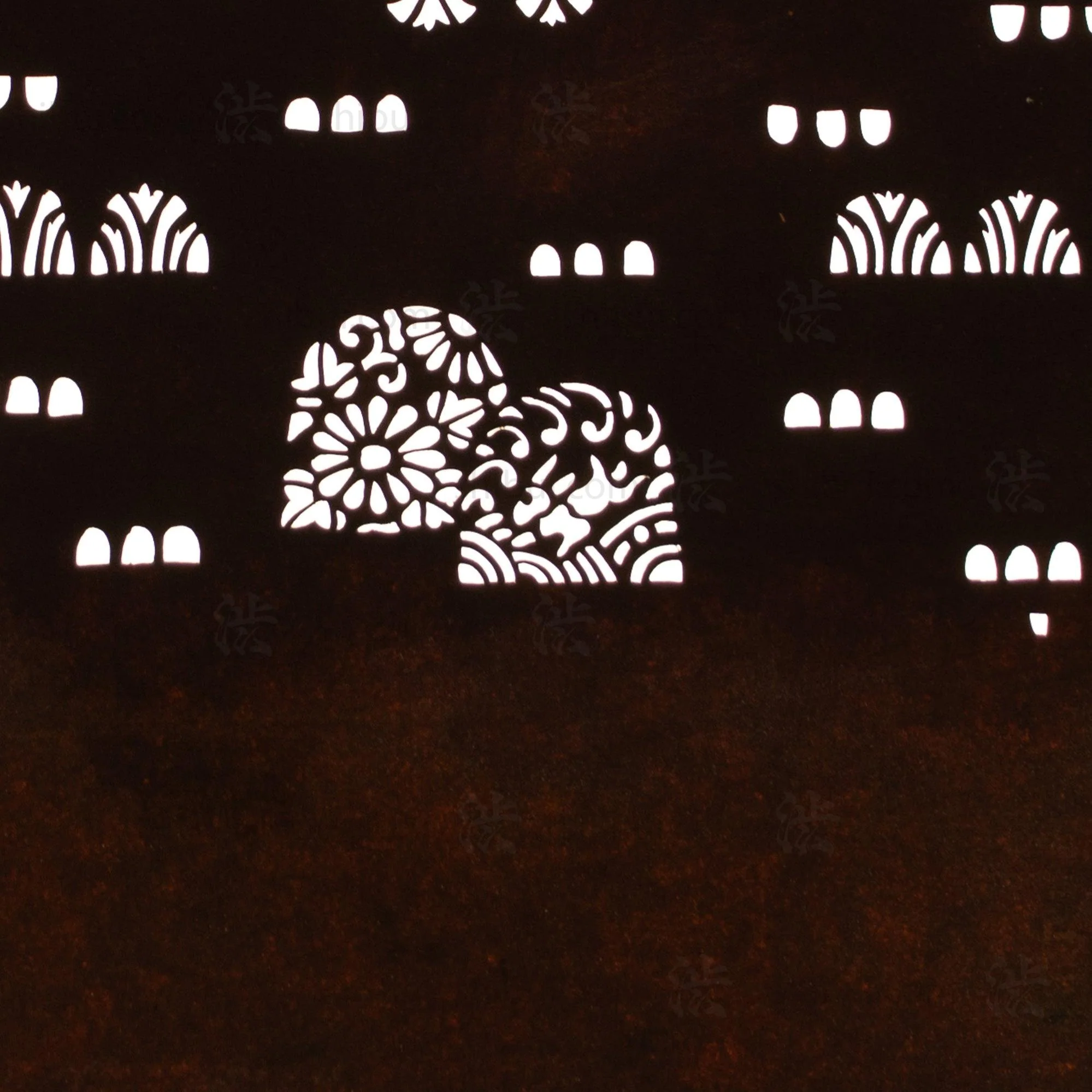 Meiji Rabbit Katagami | Japanese Lacquered Paper Stencil - Image 4