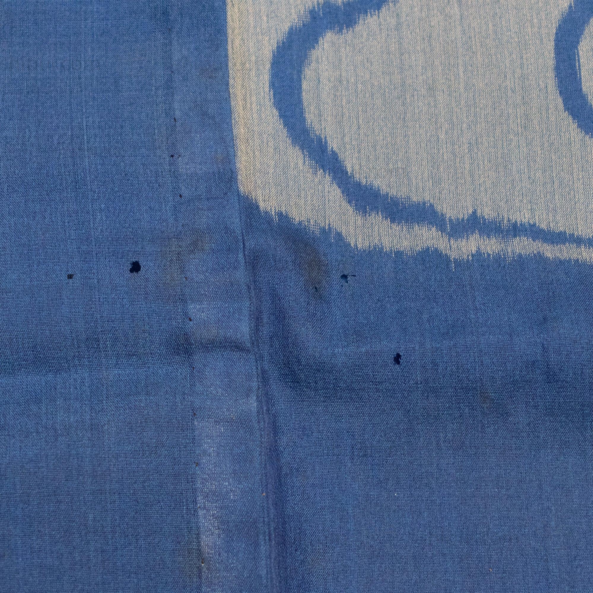 Meisen Kimono with Water and Wagon Wheel Motif - Image 6