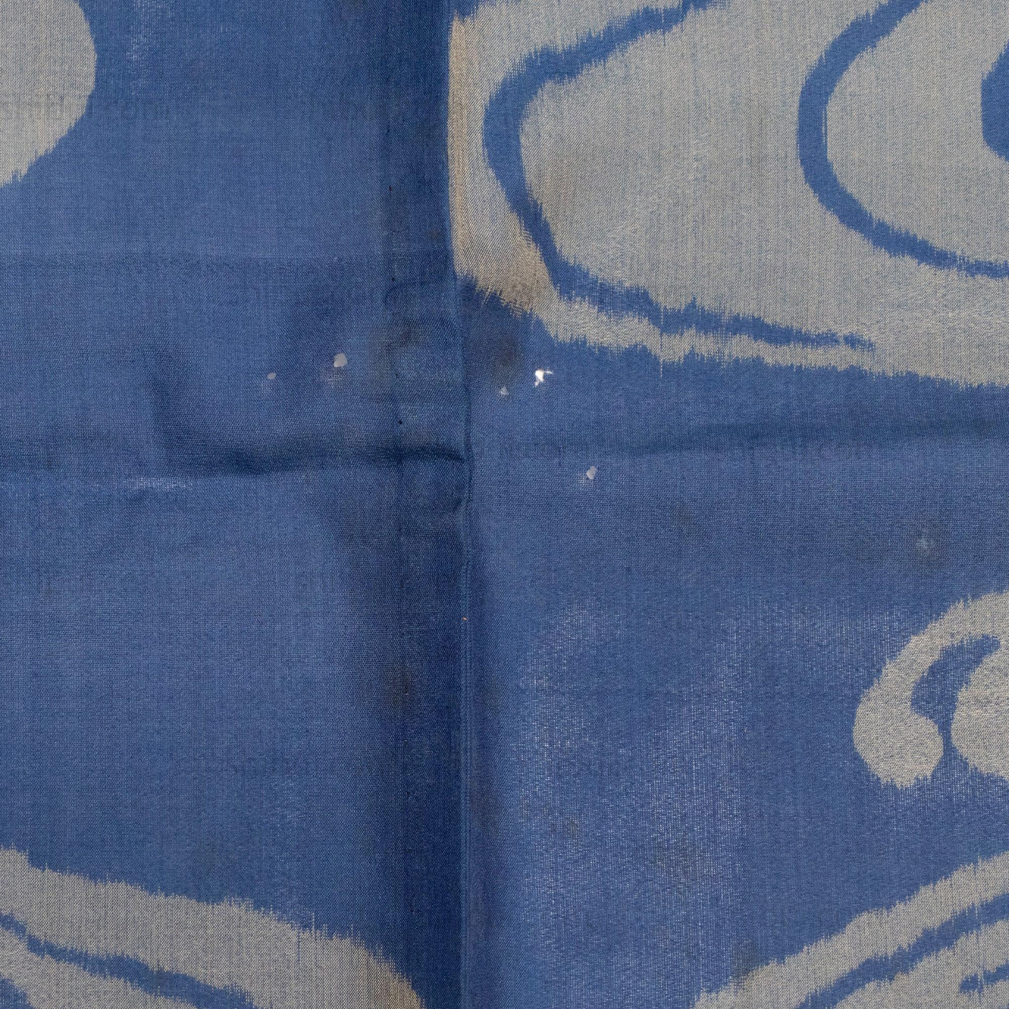 Meisen Kimono with Water and Wagon Wheel Motif - Image 9