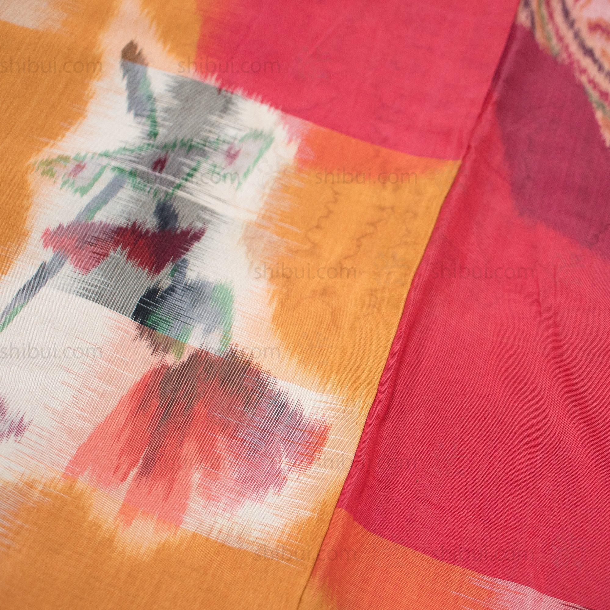 Meisen Silk Kimono with Poppy - Image 7
