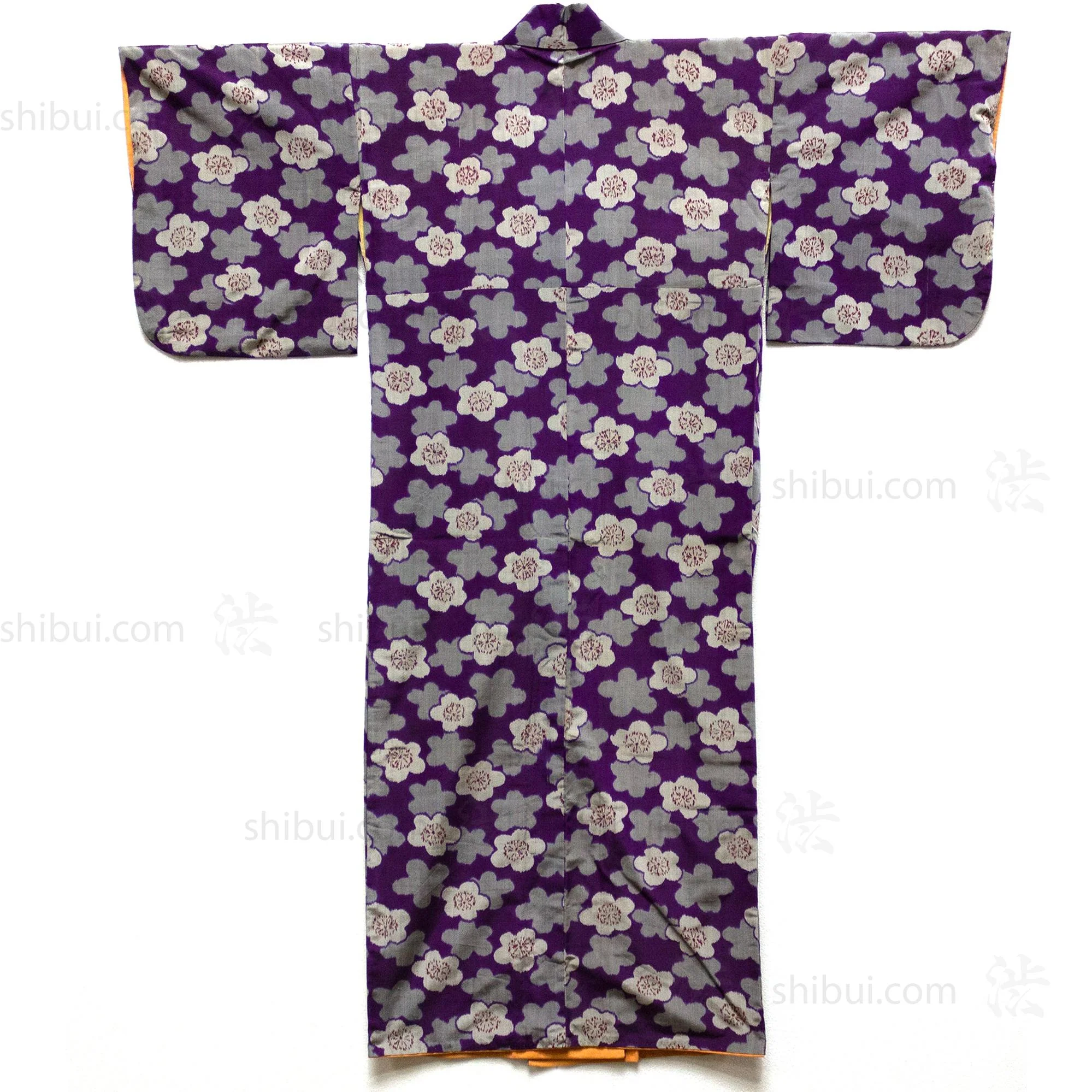 Meisen Silk Purple Floral Kimono - Image 3