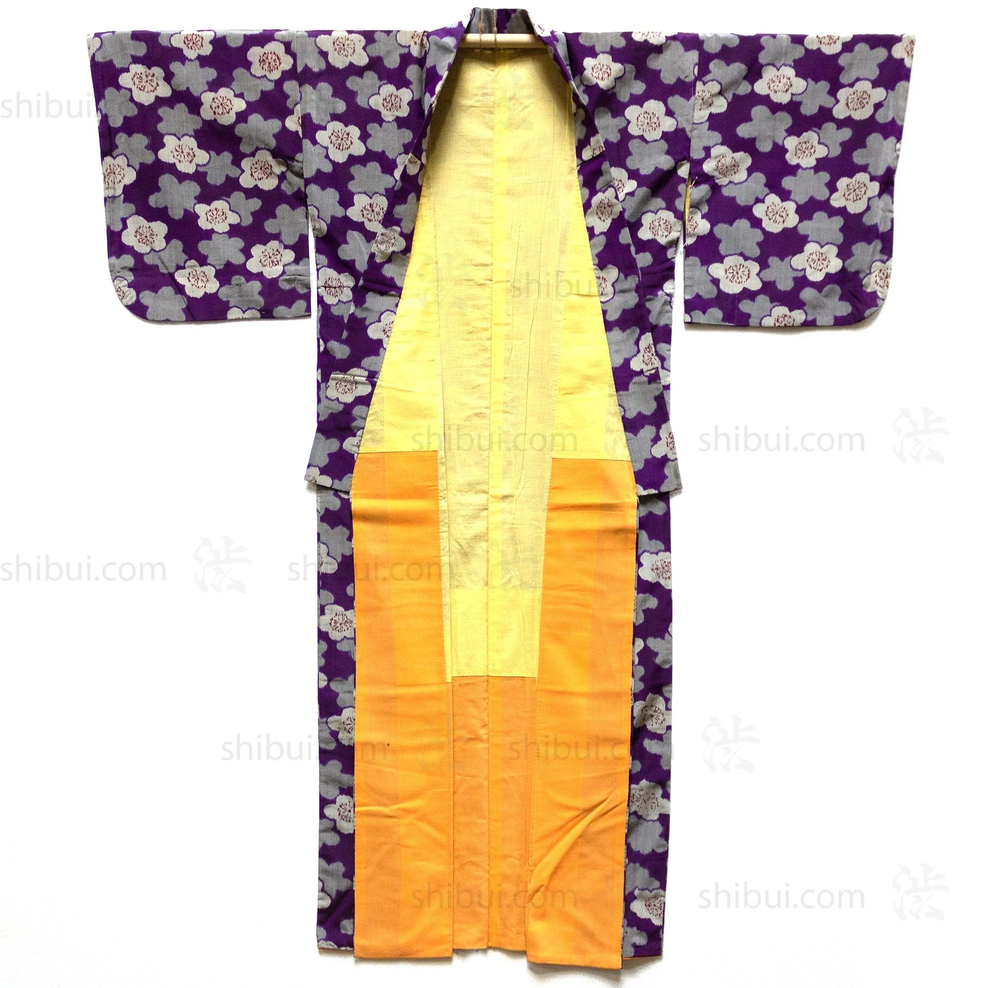 Meisen Silk Purple Floral Kimono - Image 4