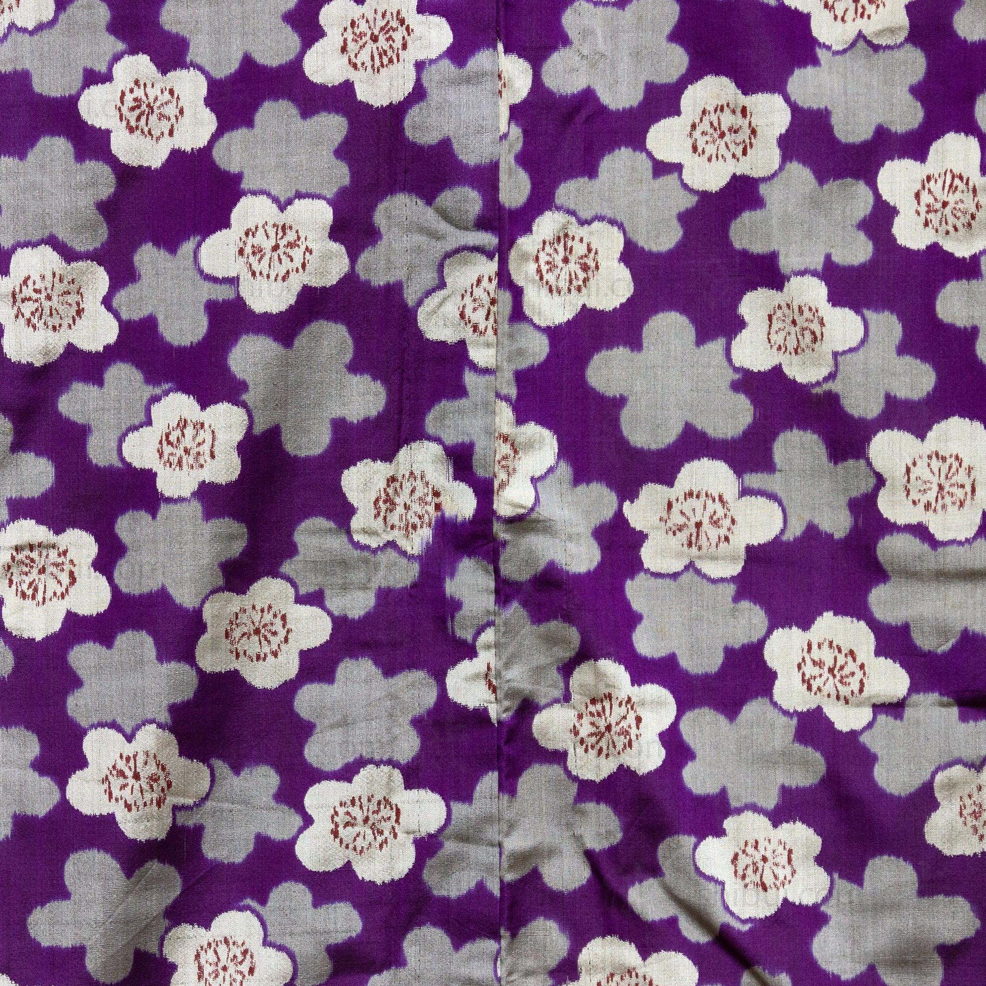 Meisen Silk Purple Floral Kimono - Image 5