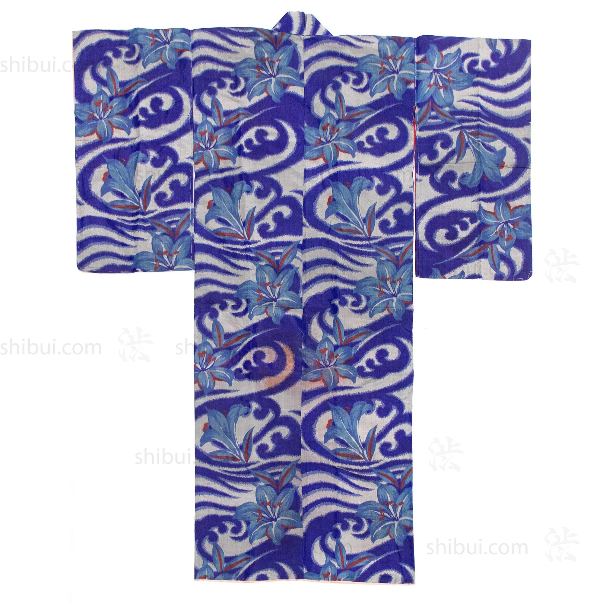 Meisen Waves & Lily Silk Kimono - Image 3