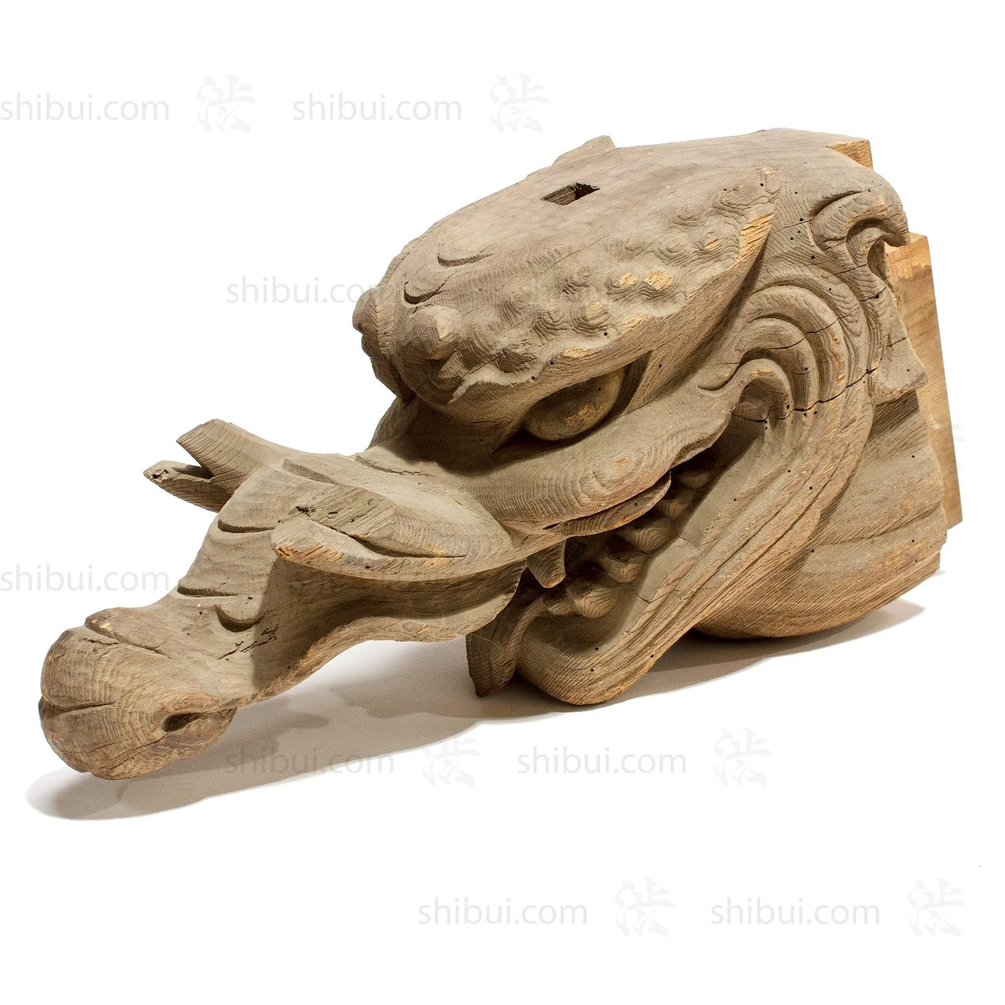 Pair of Hand Carved Baku Carvings - Image 4