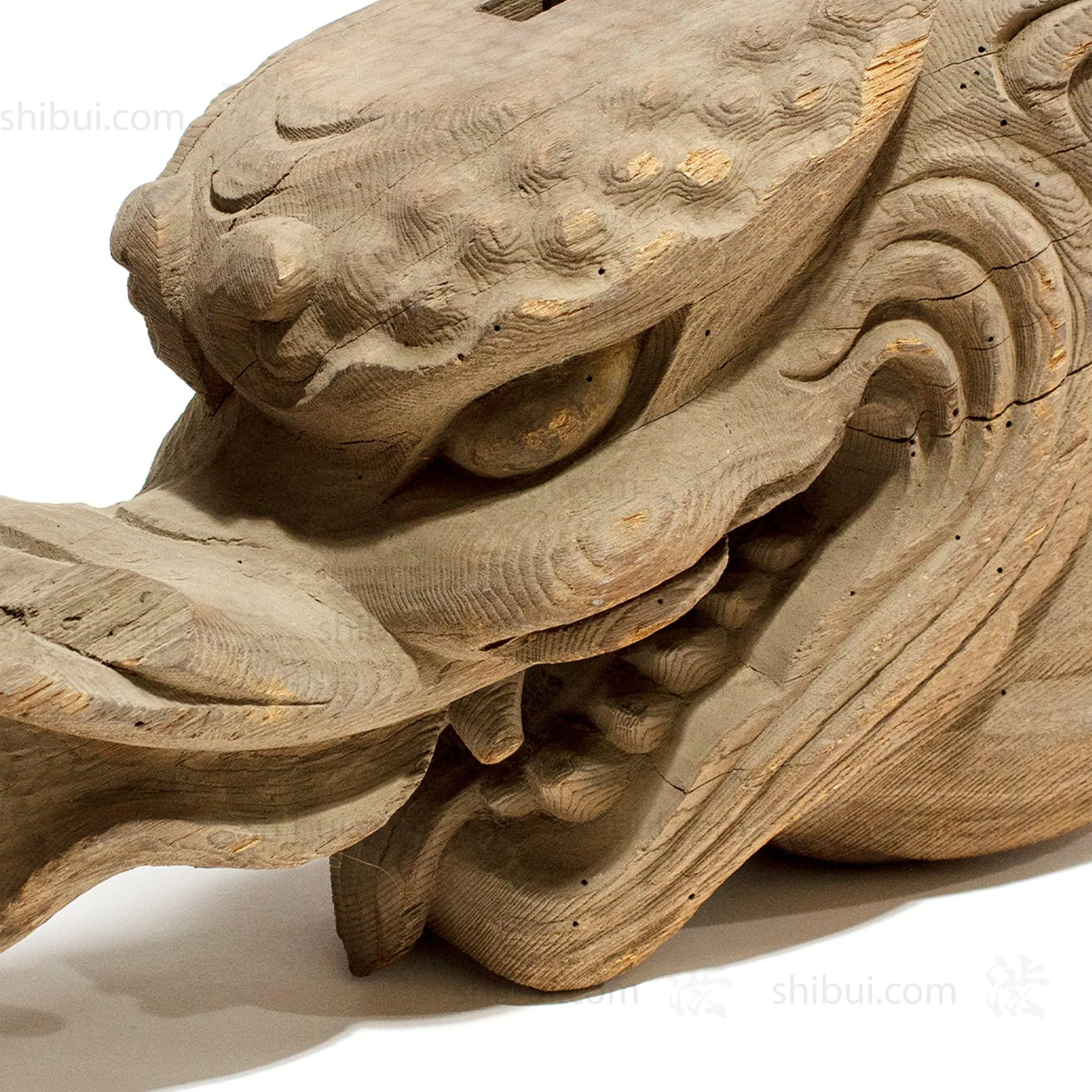 Pair of Hand Carved Baku Carvings - Image 5