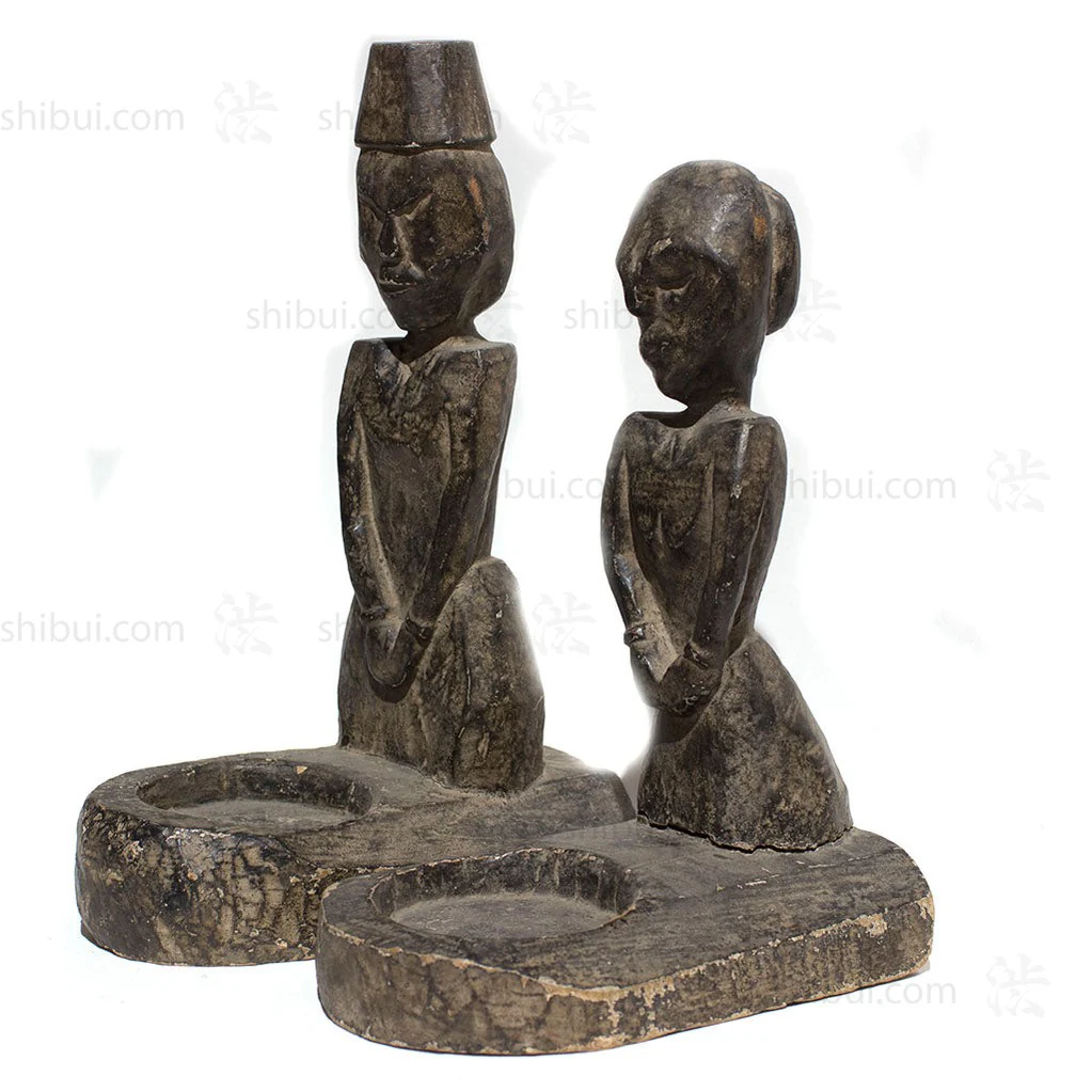 Pair of Wood Carvings - Image 2