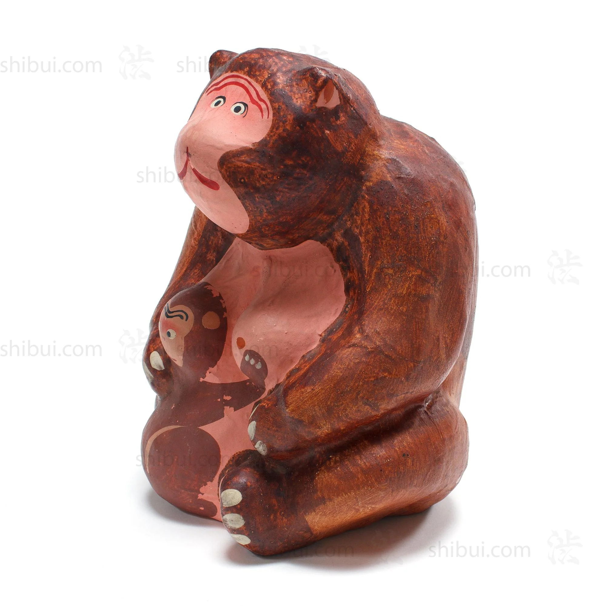 Paper Mache Mother Monkey Statue - Image 3