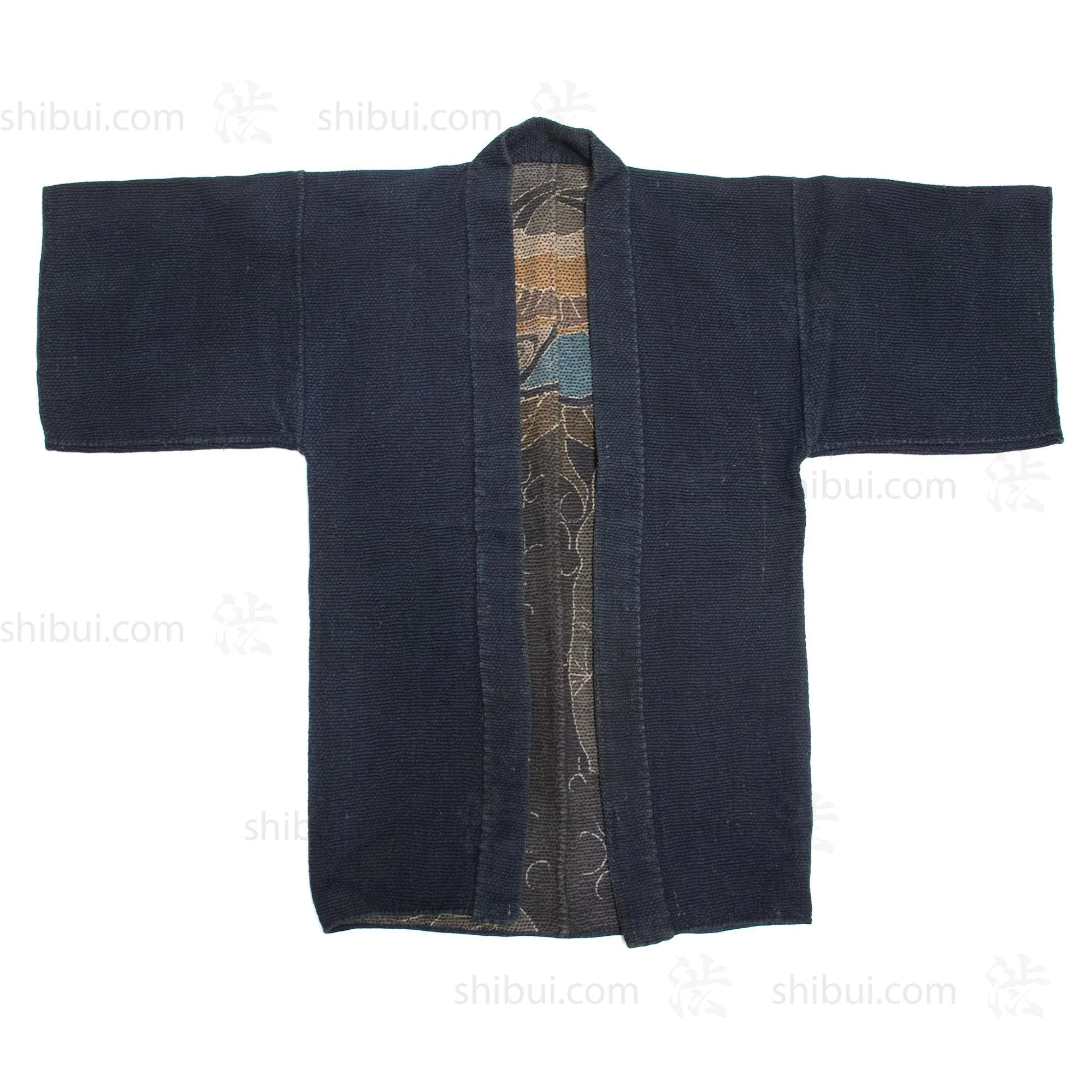 Hagoromo Shobo Hanten | Antique Japanese Reversible Sashiko Fireman's Coat - Image 5