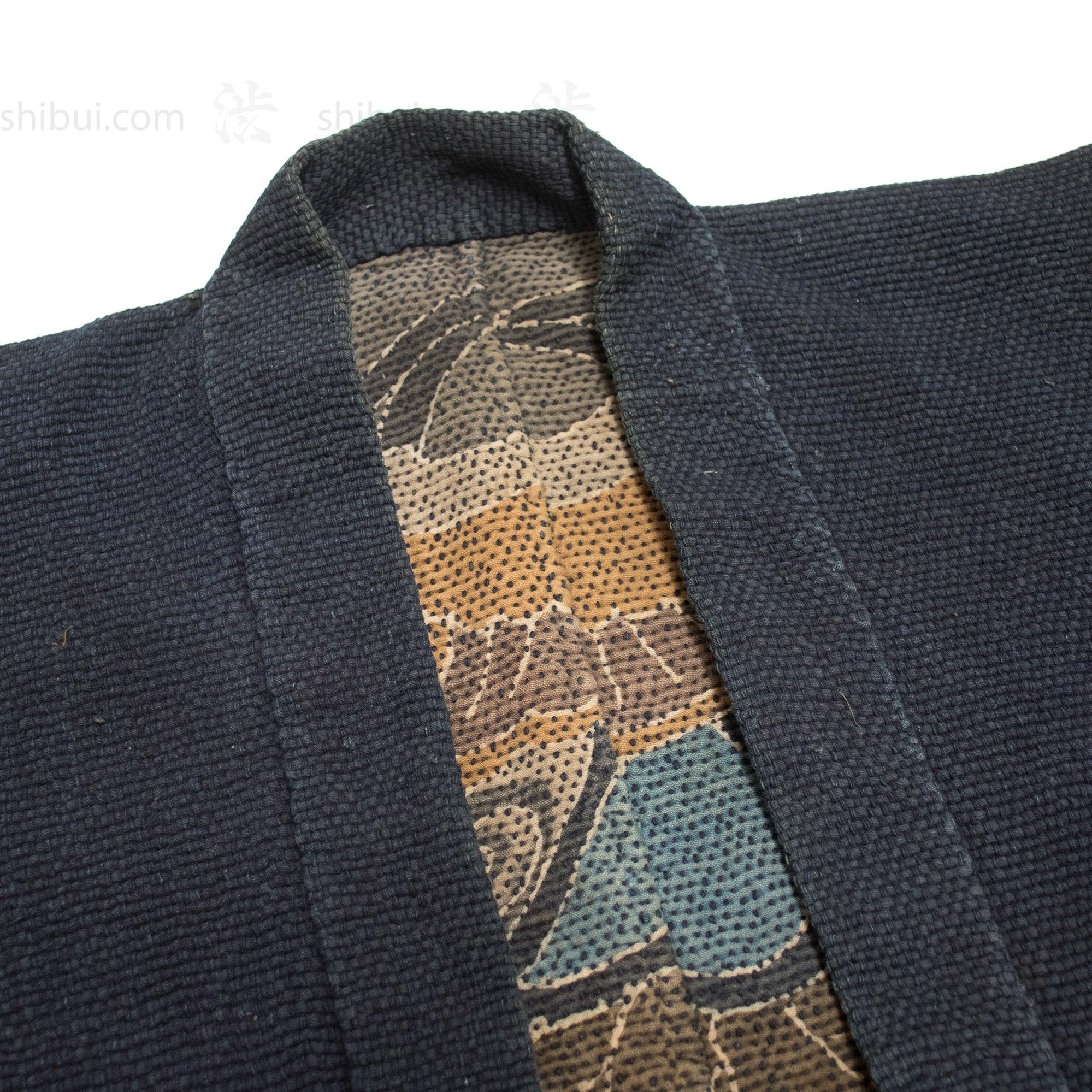 Hagoromo Shobo Hanten | Antique Japanese Reversible Sashiko Fireman's Coat - Image 6