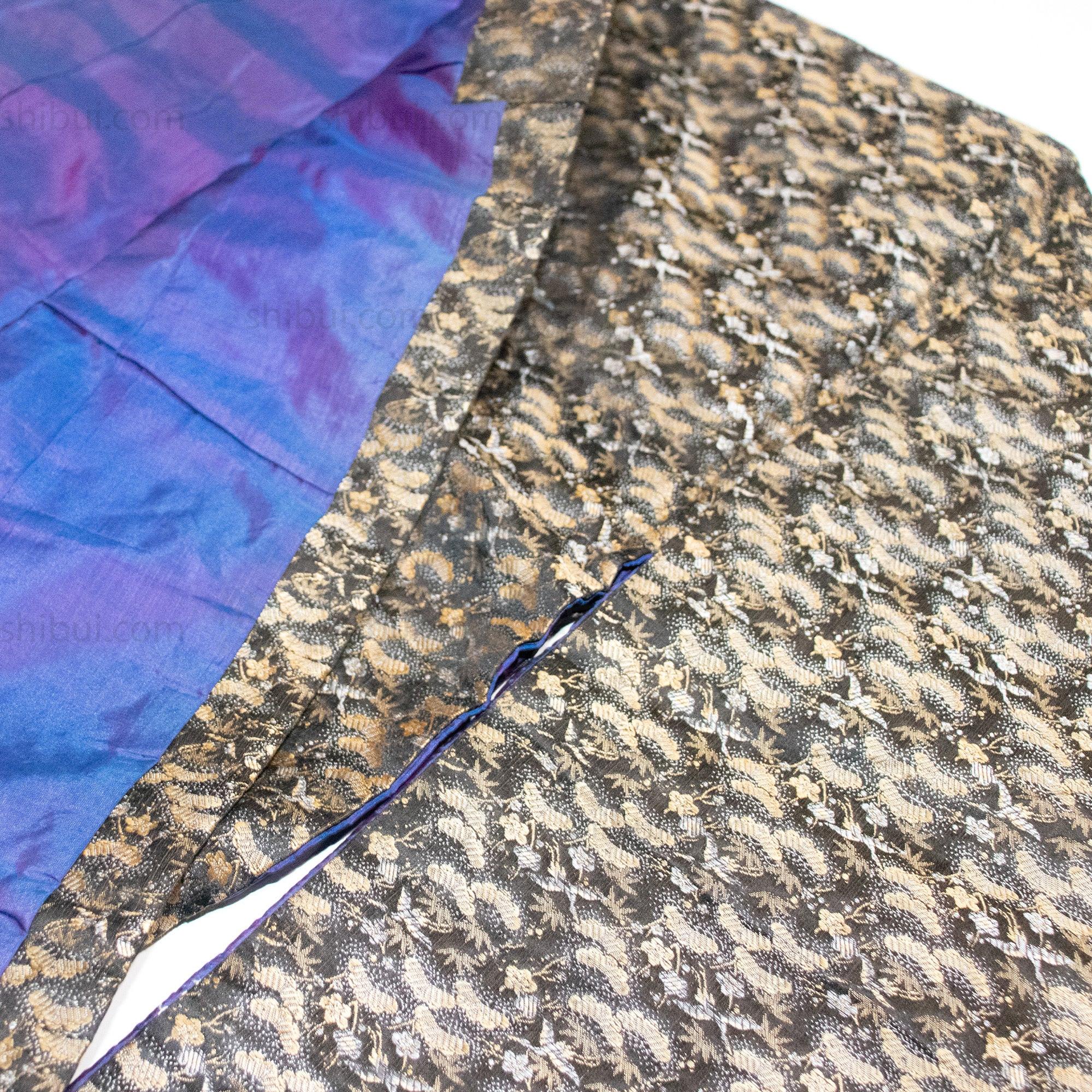 Brocade Pine & Crane Uchikake | Meiji Era - Image 3
