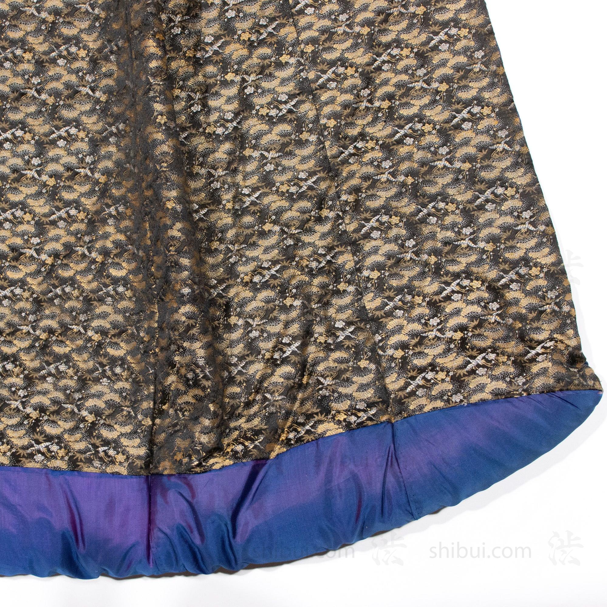 Brocade Pine & Crane Uchikake | Meiji Era - Image 5