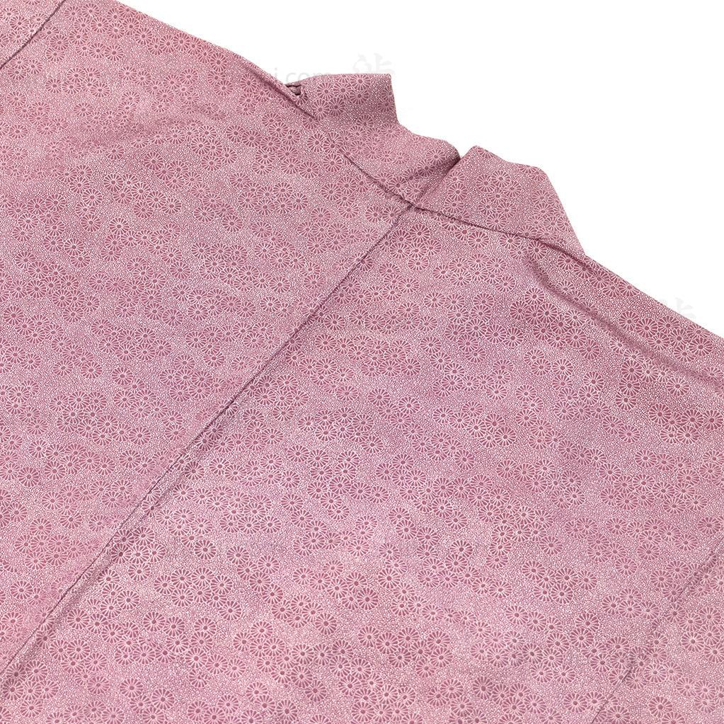 Pink Silk Kimono with Flower Design - Image 5