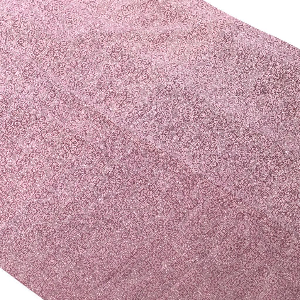 Pink Silk Kimono with Flower Design - Image 6