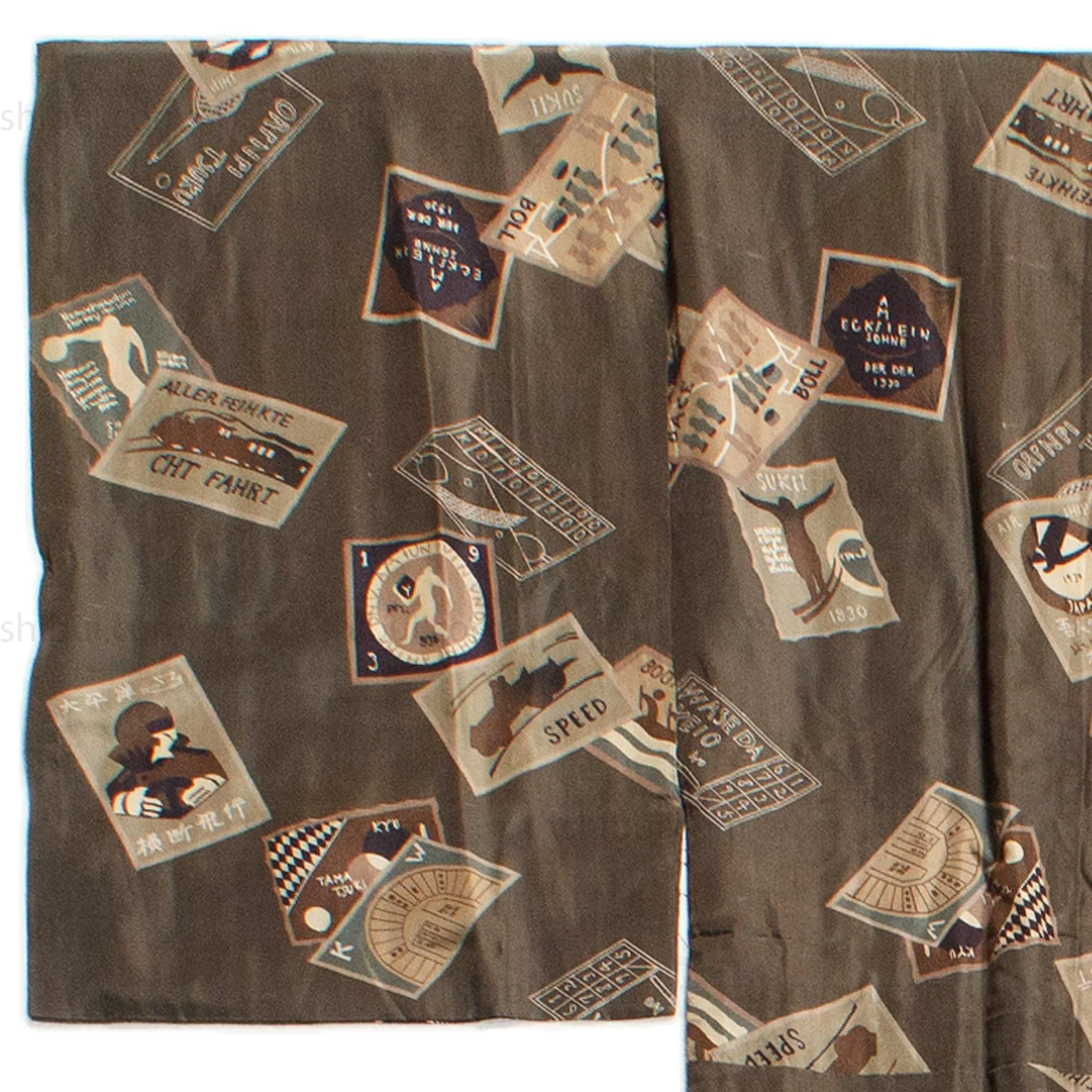 Rare Deco Men's Juban Under Kimono Celebrating Aviation - Image 2