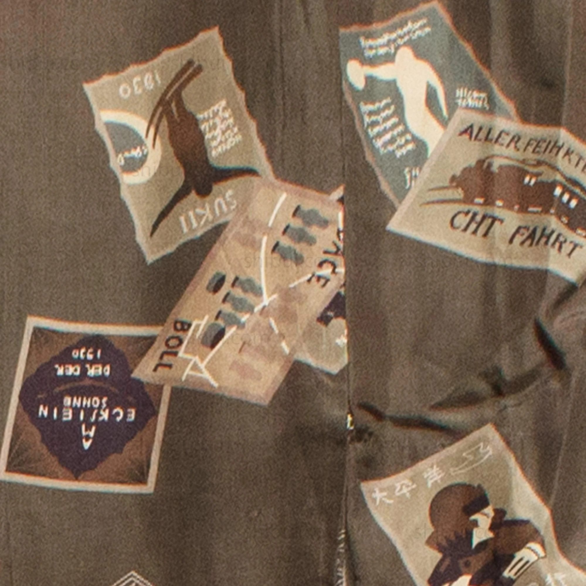 Rare Deco Men's Juban Under Kimono Celebrating Aviation - Image 7