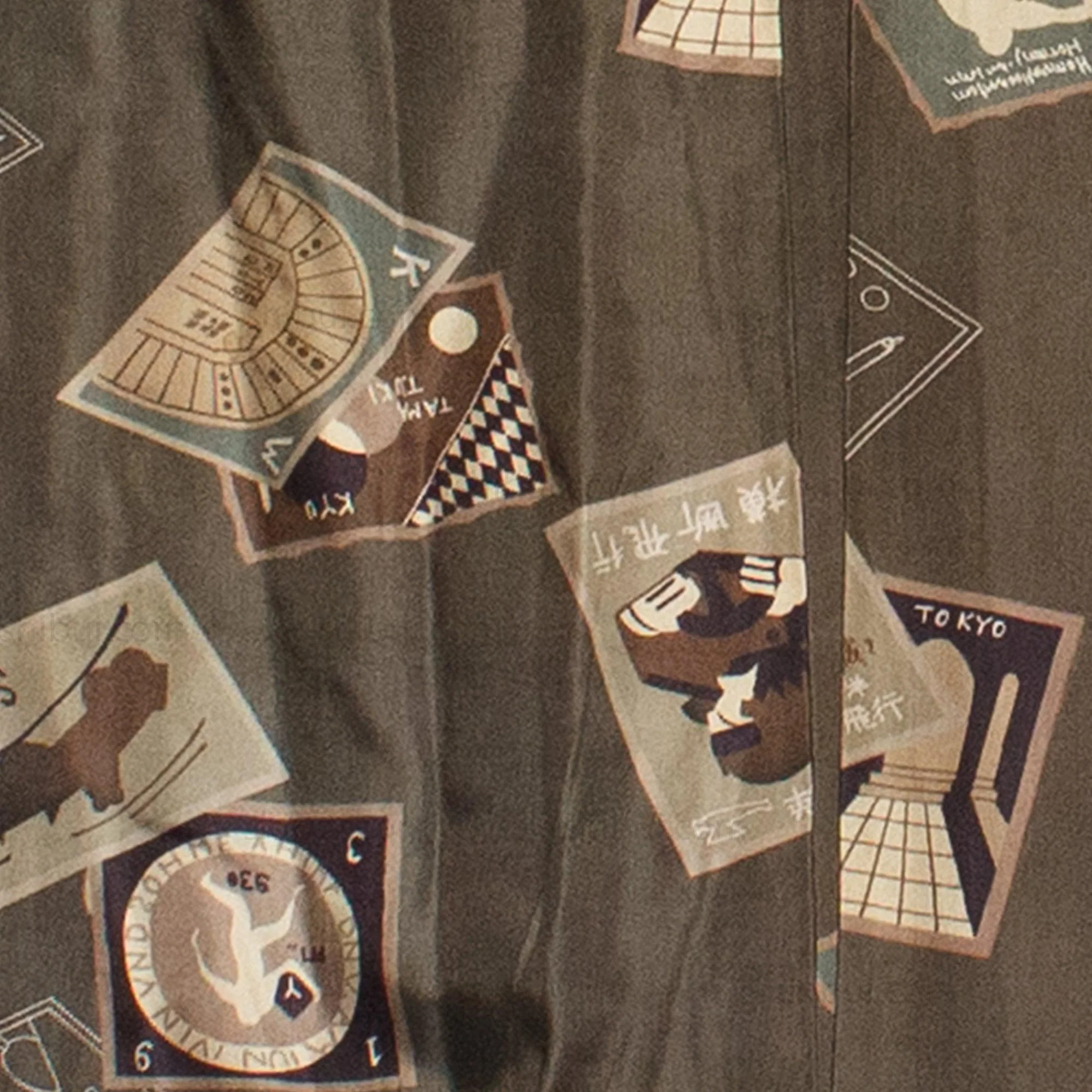 Rare Deco Men's Juban Under Kimono Celebrating Aviation - Image 8