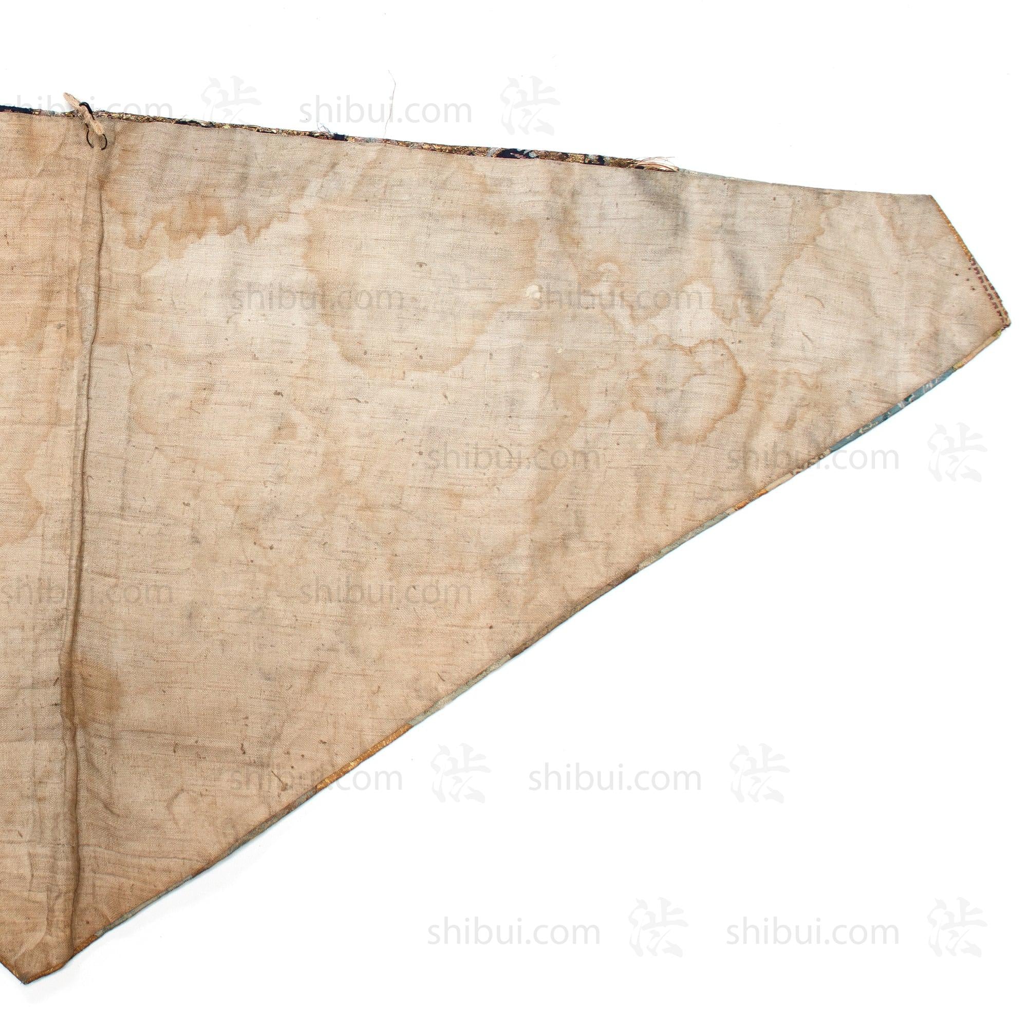 Rare Japanese Antique Patchwork Silk Temple Cloth - Image 5