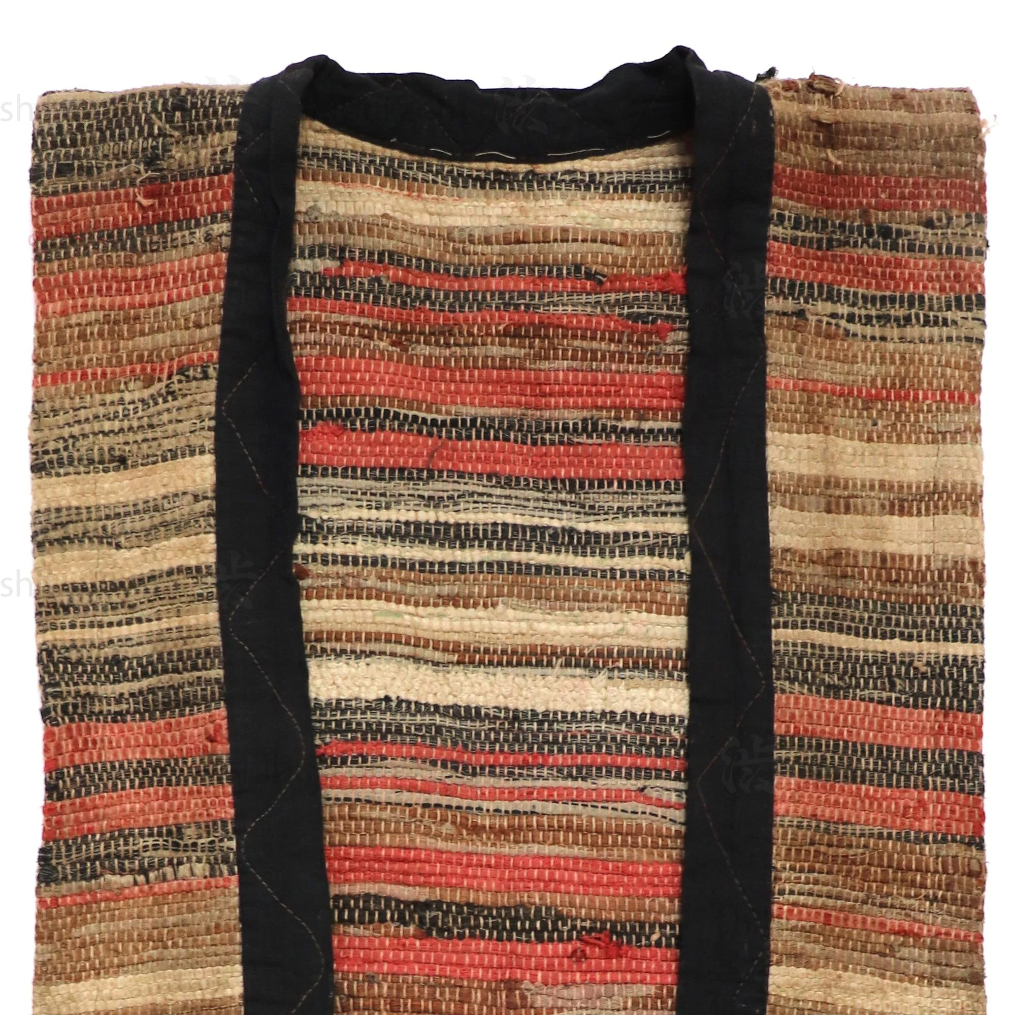 Sakiori Farmer's Vest | Japanese Folk Textile Upcycling - Image 2